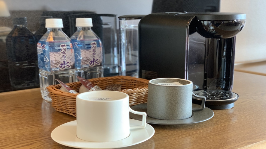 胎内高原の水＆コーヒーマシン