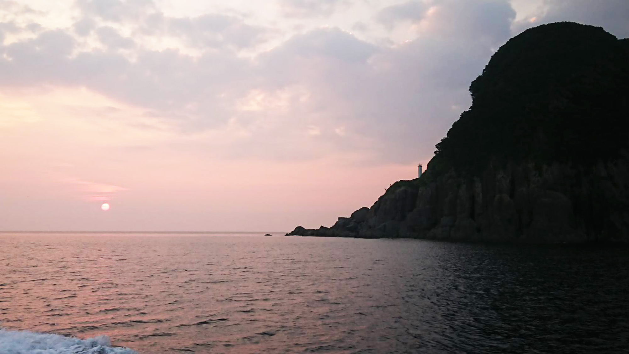 *【ある日の風景】竹野浜に沈むロマンチックな夕日