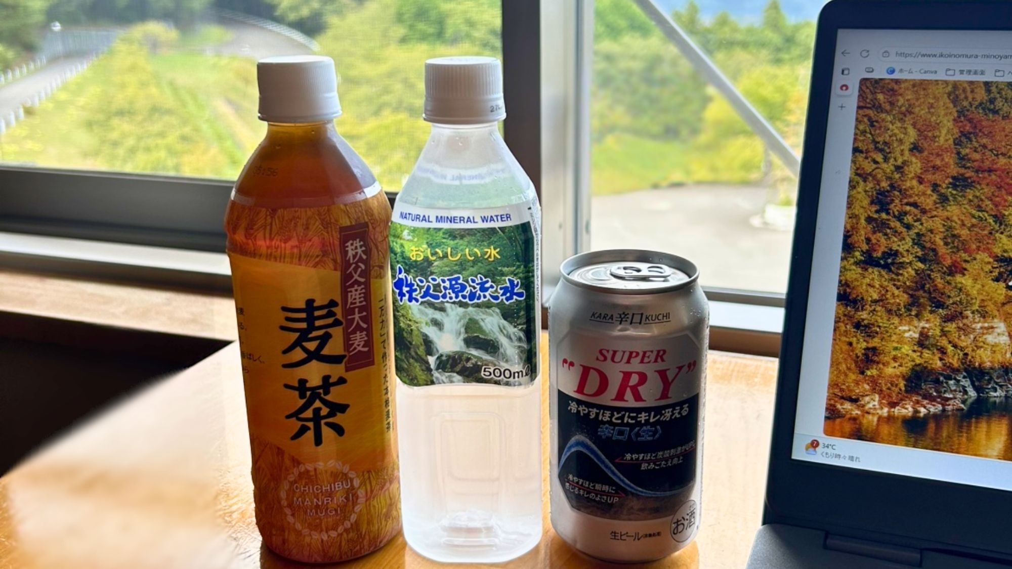 【ワーケーション歓迎】自然を眺める客室ワークスペース対応｜13時チェックイン＆ビール付