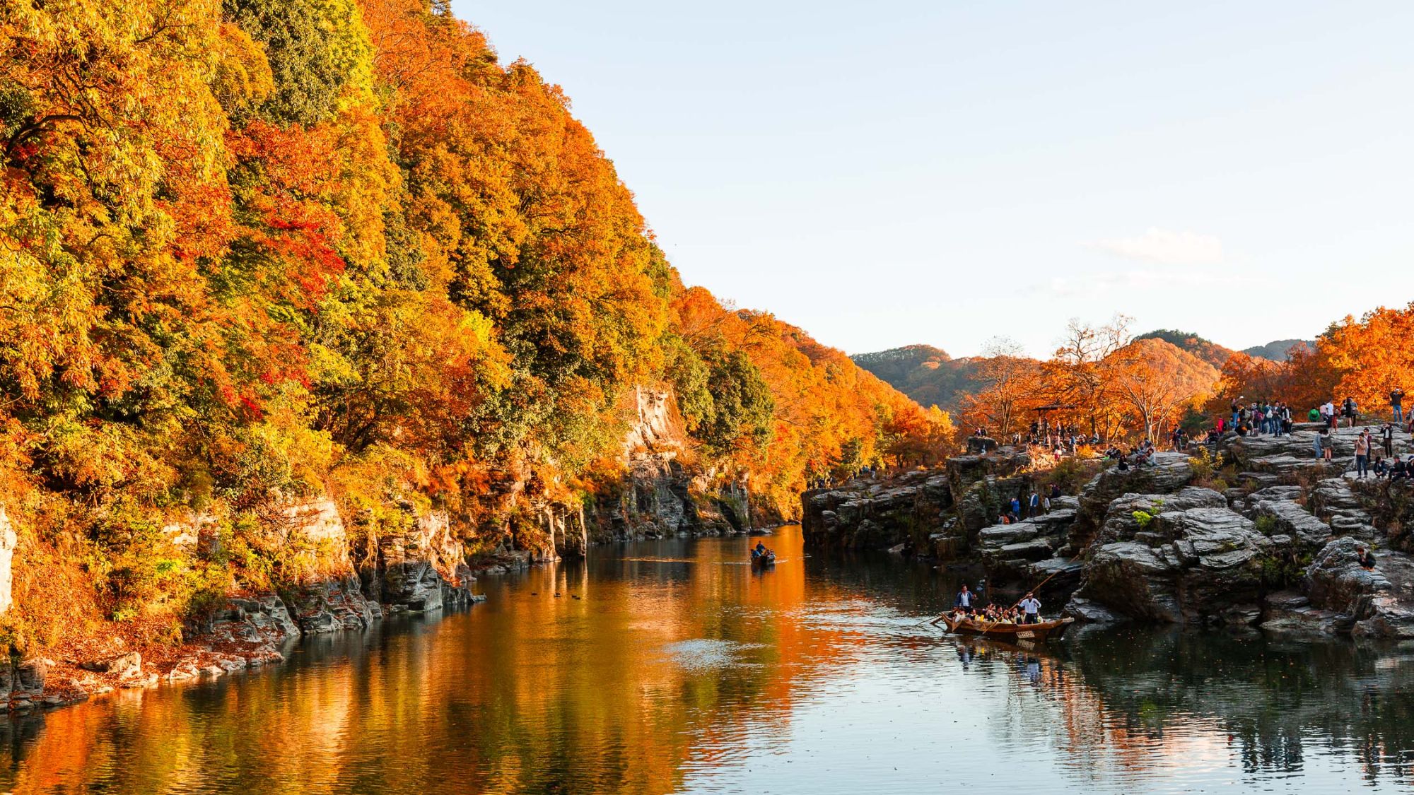 長瀞の紅葉スポット