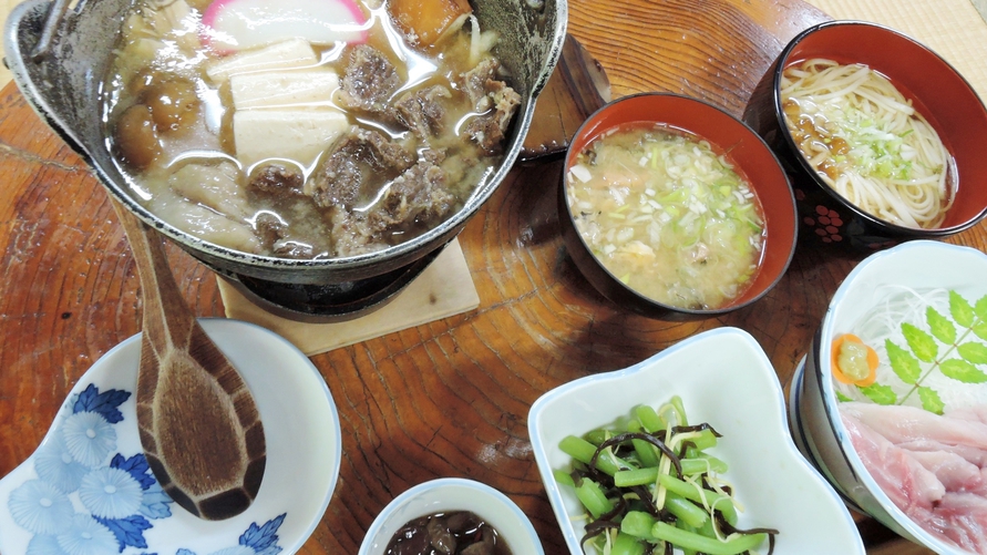 【熊鍋プラン】秘境の露天風呂とマタギの里ならではの山のごちそう♪／2食付