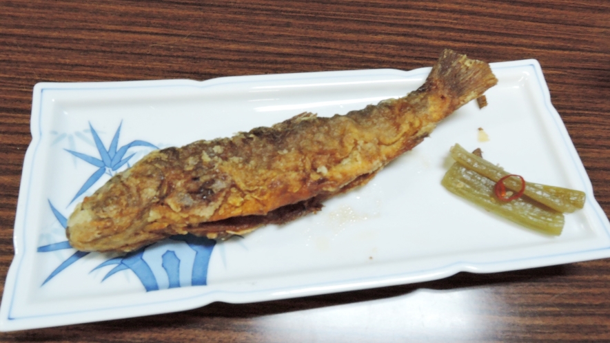 *夕食一例／美味しい水の里・森吉で育った天然岩魚！ひと味もふた味も違います。