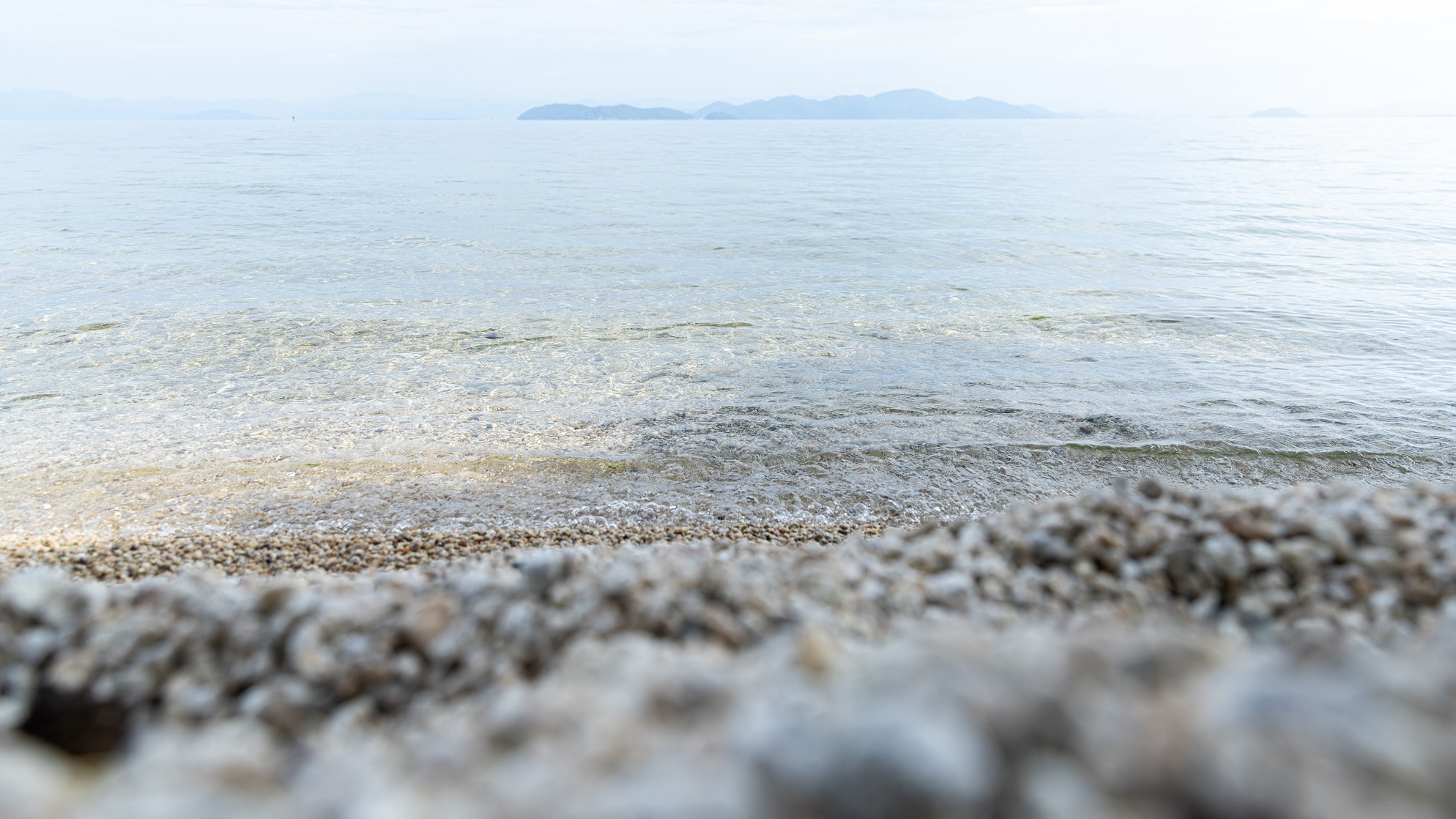 *当館目の前の琵琶湖。穏やかで美しい水質が自慢です。