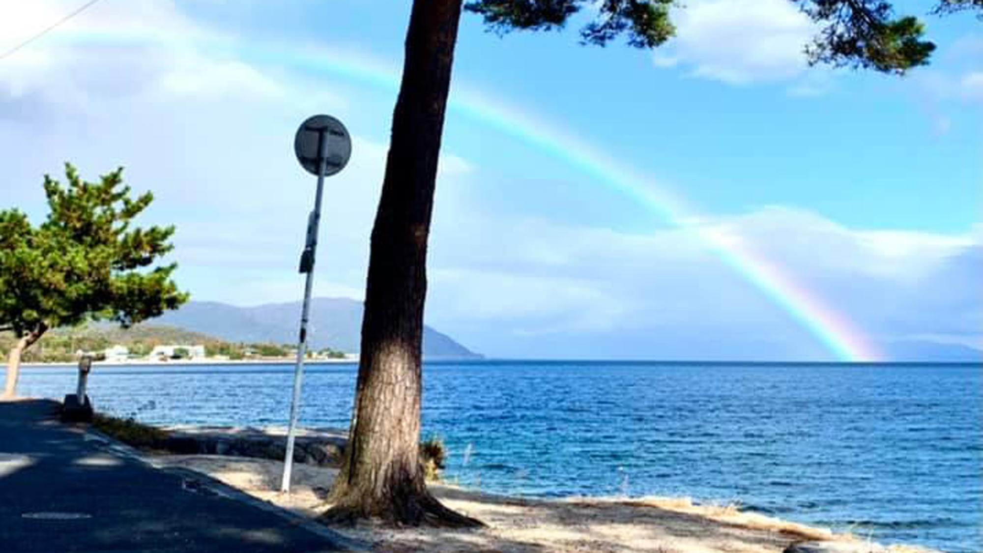 *実は琵琶湖はよく虹がかかります