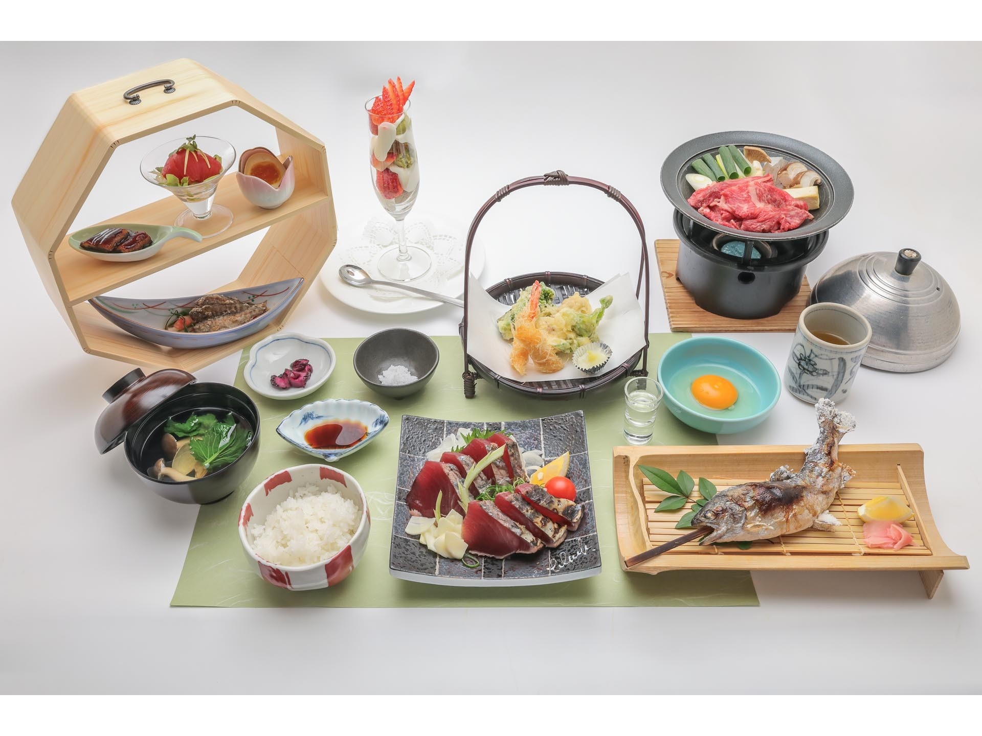 【直前割】和室【特選】【ご当地グルメ】土佐の旬の食材を贅沢に　美味贅沢膳　鰹の藁焼たたき・ゆすはら牛