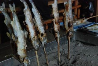 ドライブイン引地橋　鮎やアマゴの塩焼きも