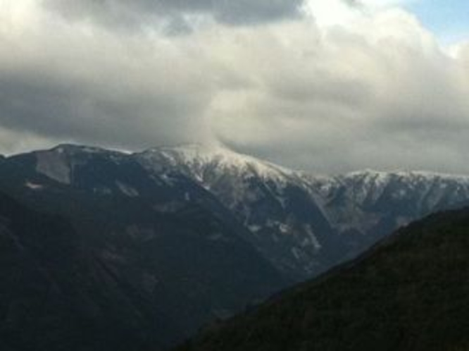 仁淀川町中津明神山 撮影地は大平地区という標高の高い集落からである