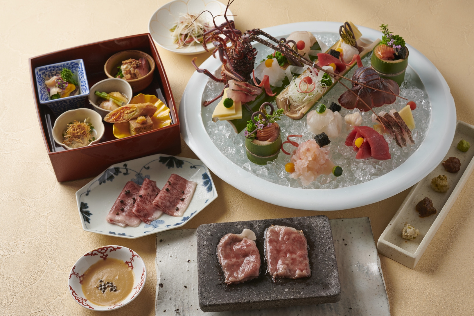 〜春の訪れ”〜伊勢海老、和牛、金目鯛のシンフォニー 　特別ディナーコース　【1泊2食付き】