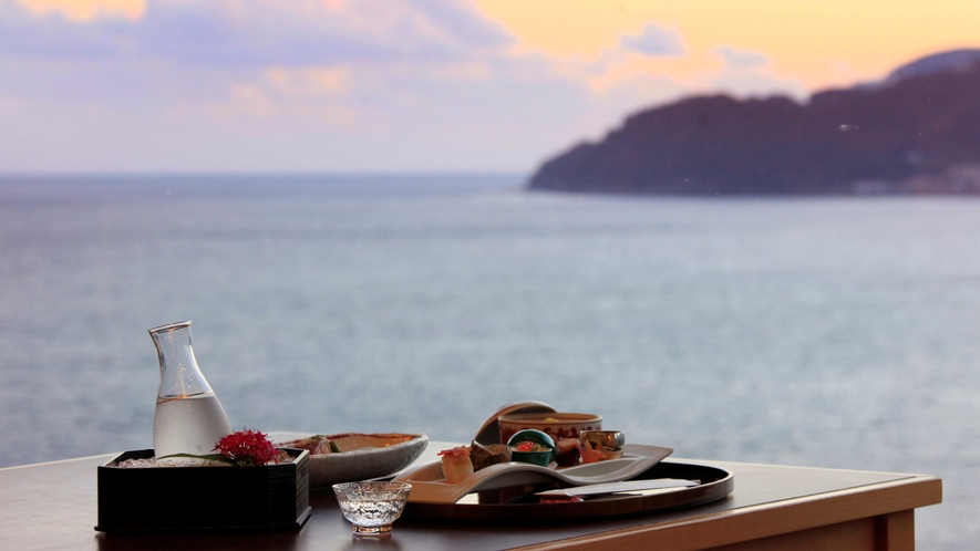 夕食【海が見えるレストラン】