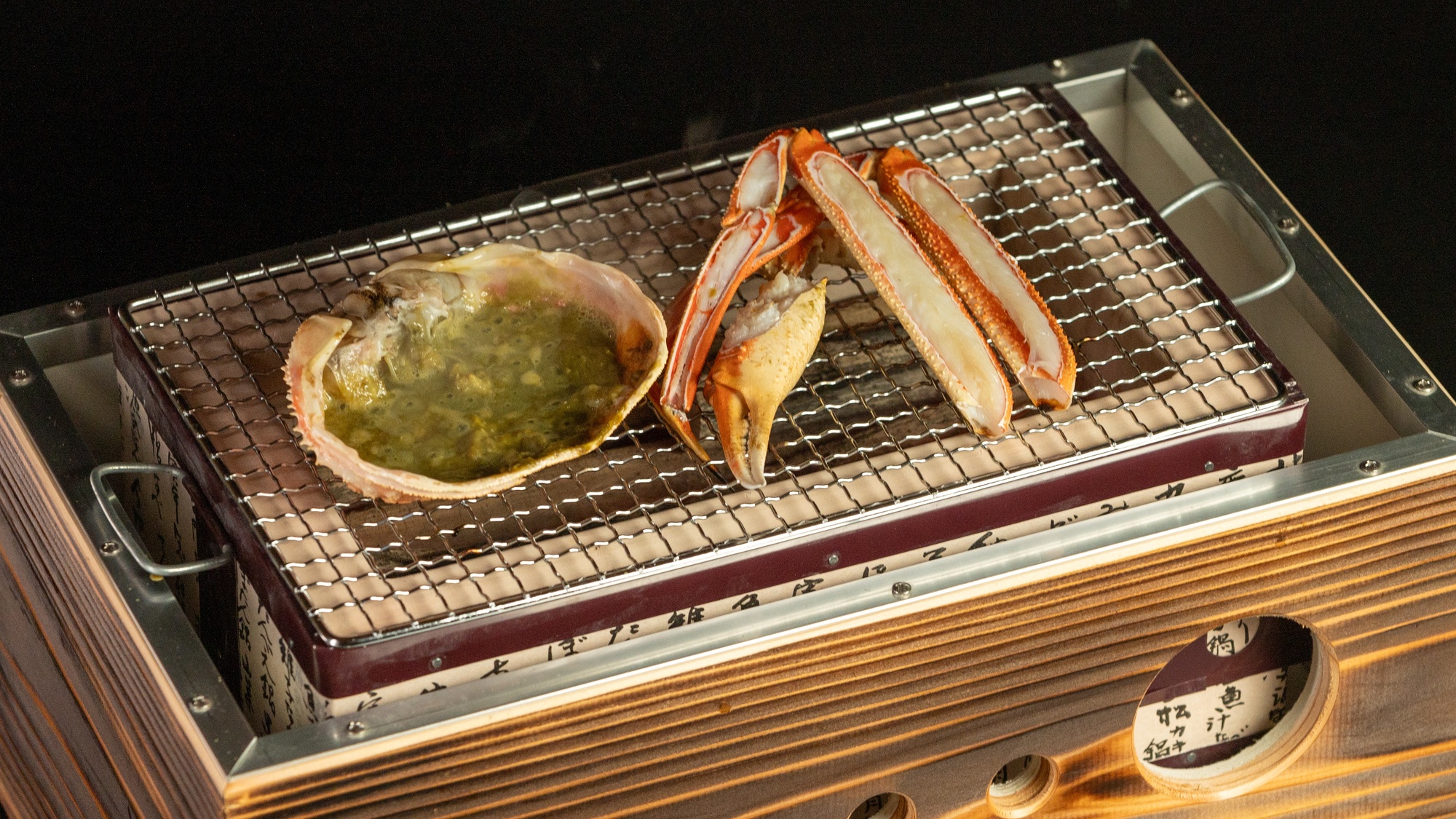 冬　料理一例（松葉蟹）