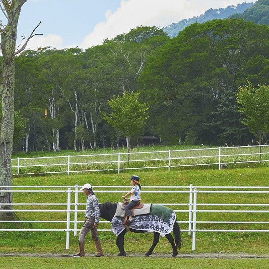 戸隠牧場乗馬