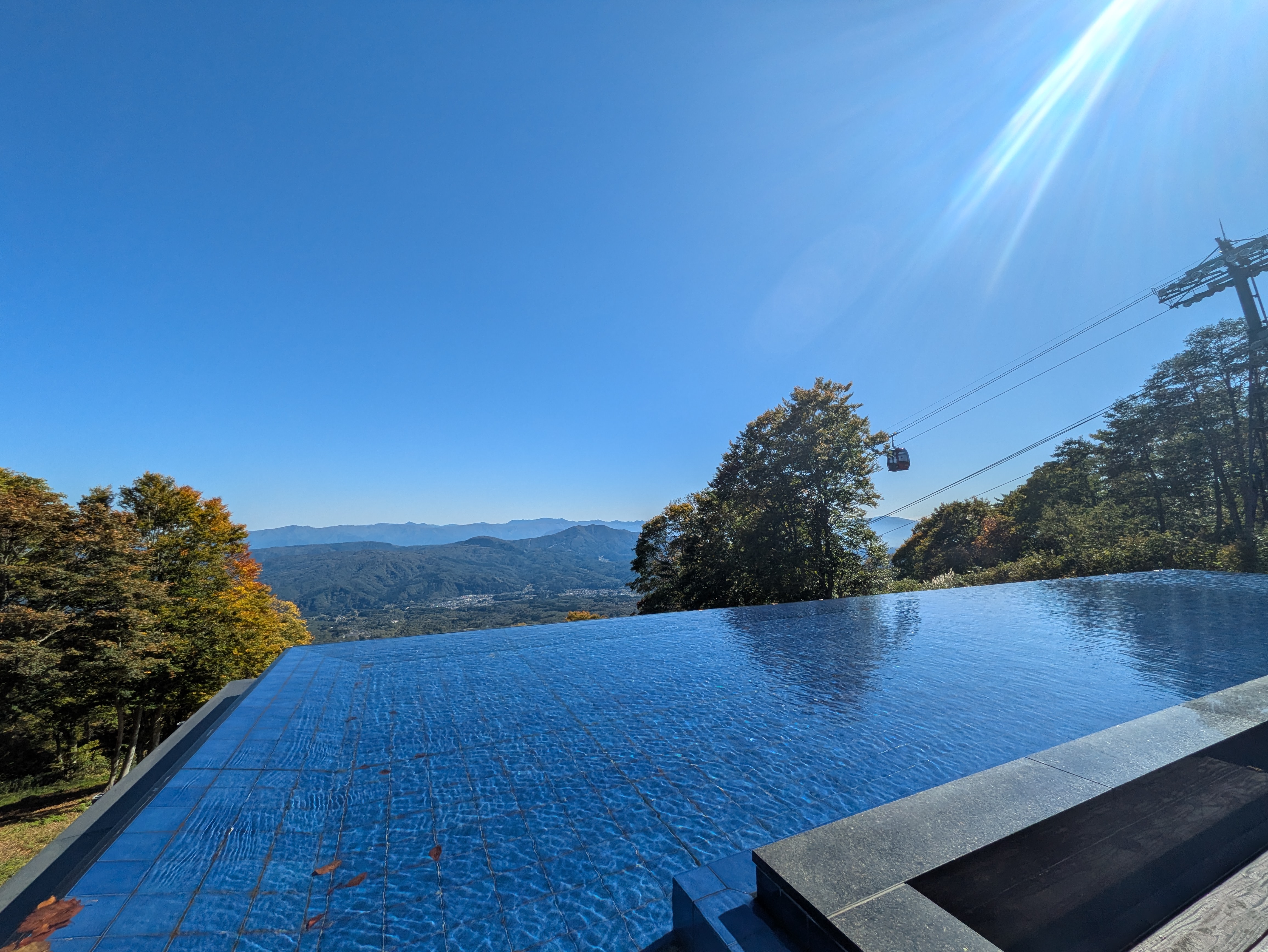 妙高高原スカイケーブル降り場のスカイテラス