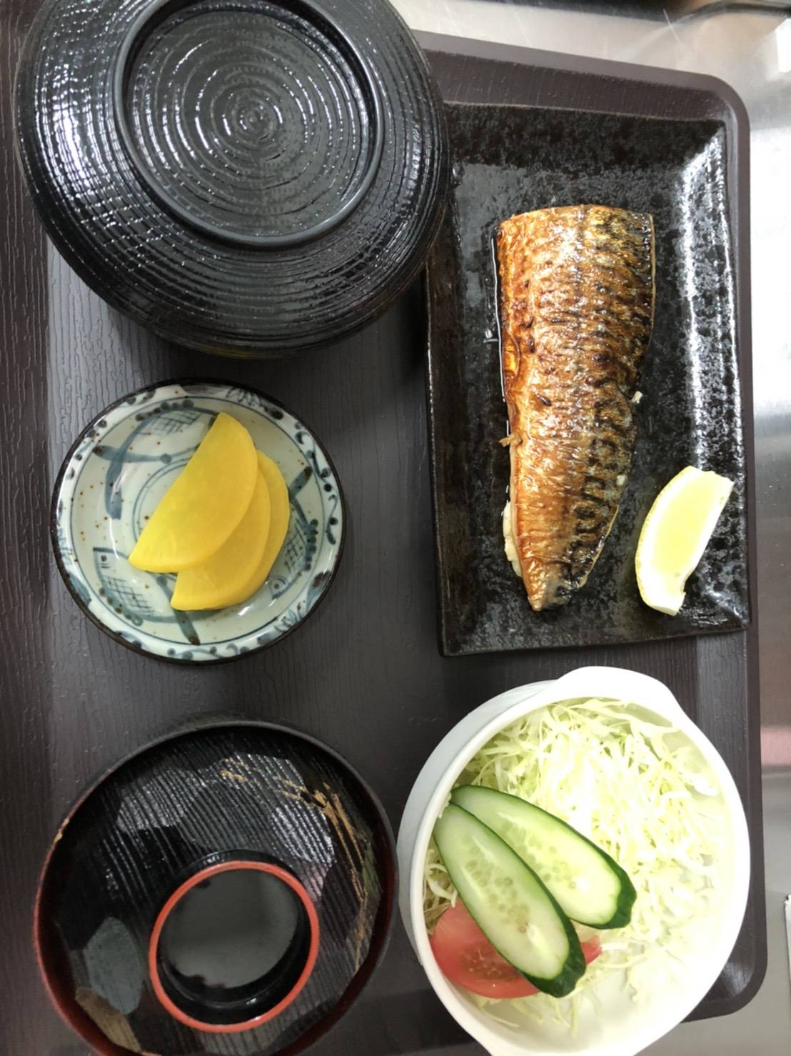 塩サバ定食