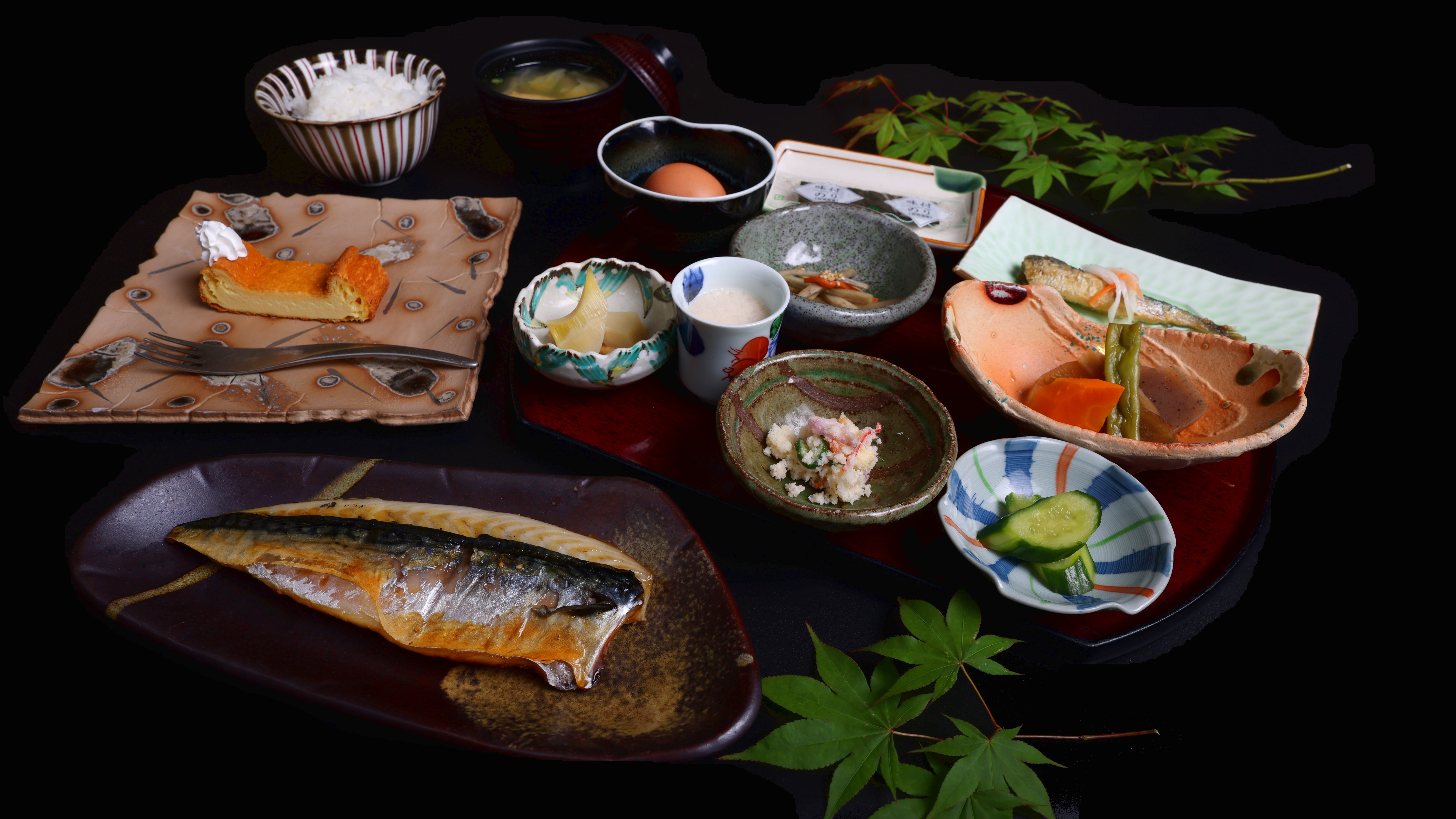 朝食／四季を感じながらほっこり朝食を。おなかに優しい「とろろ御飯」はいかがでしょう。
