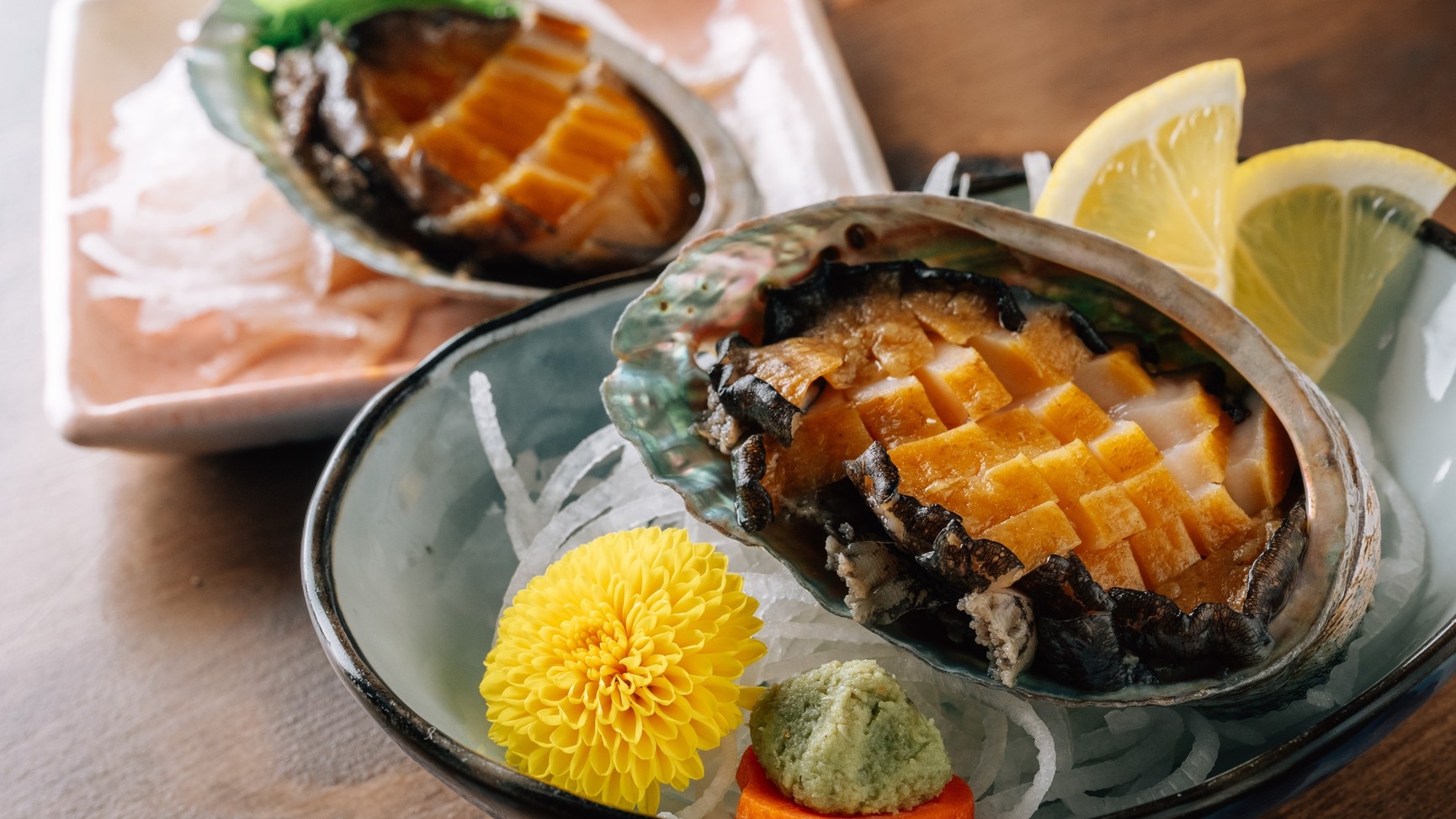 【海〜UMI〜/グレードアッププラン】季節のお食事＋アワビのお刺身付き！【2食付】