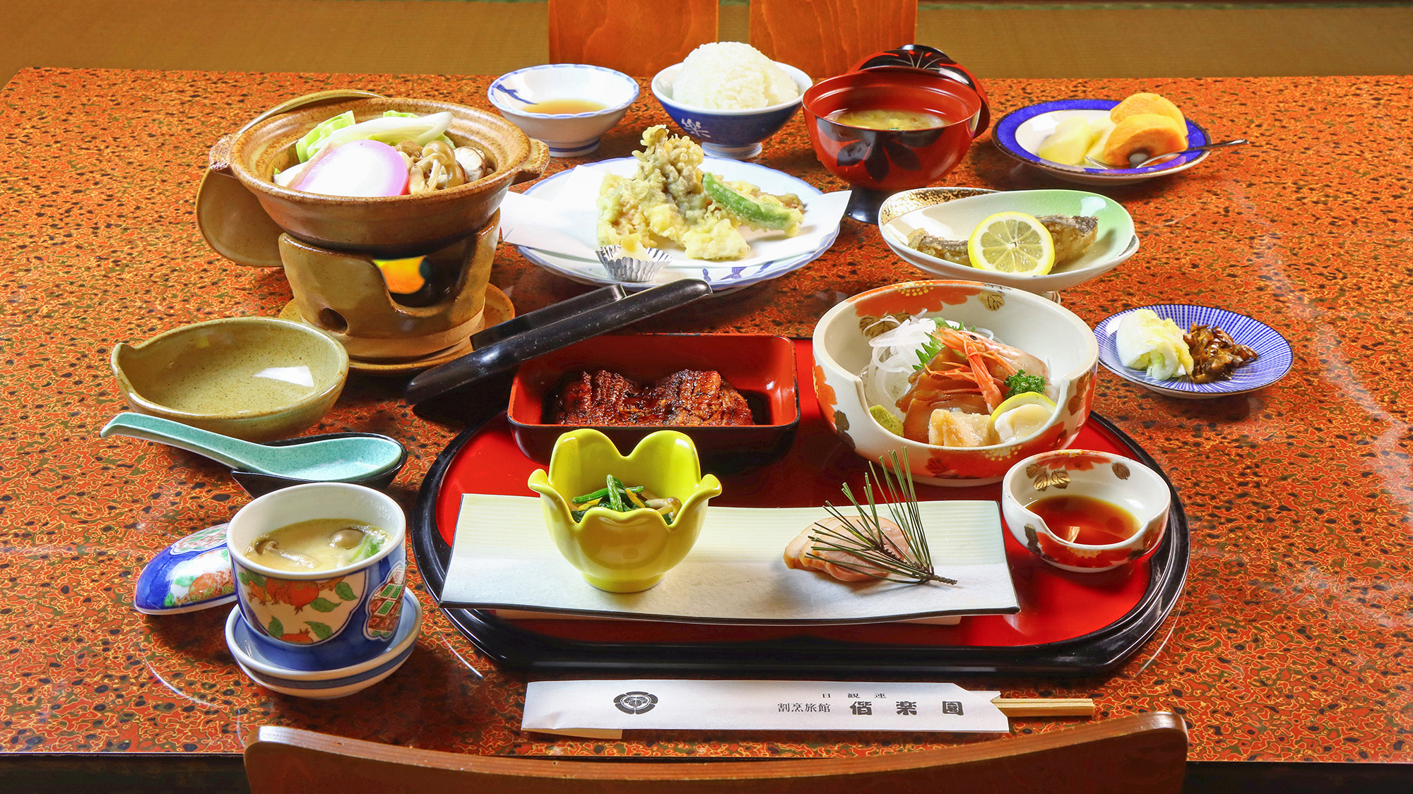 鰻が付いた人気会席