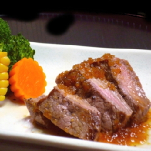 広島牛のステーキ