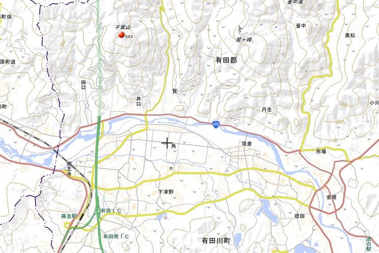 千葉山ハイキングマップ