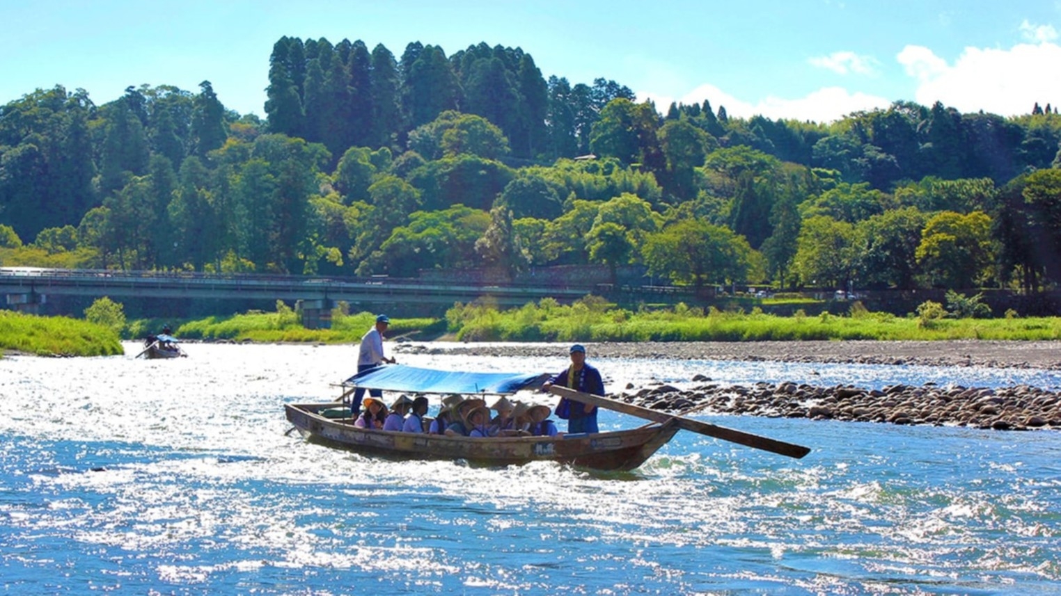 ★日本三大急流くま川下りを楽しむプラン★♪清流球磨川を下り 翠嵐楼に着船後そのままチェックイン♪