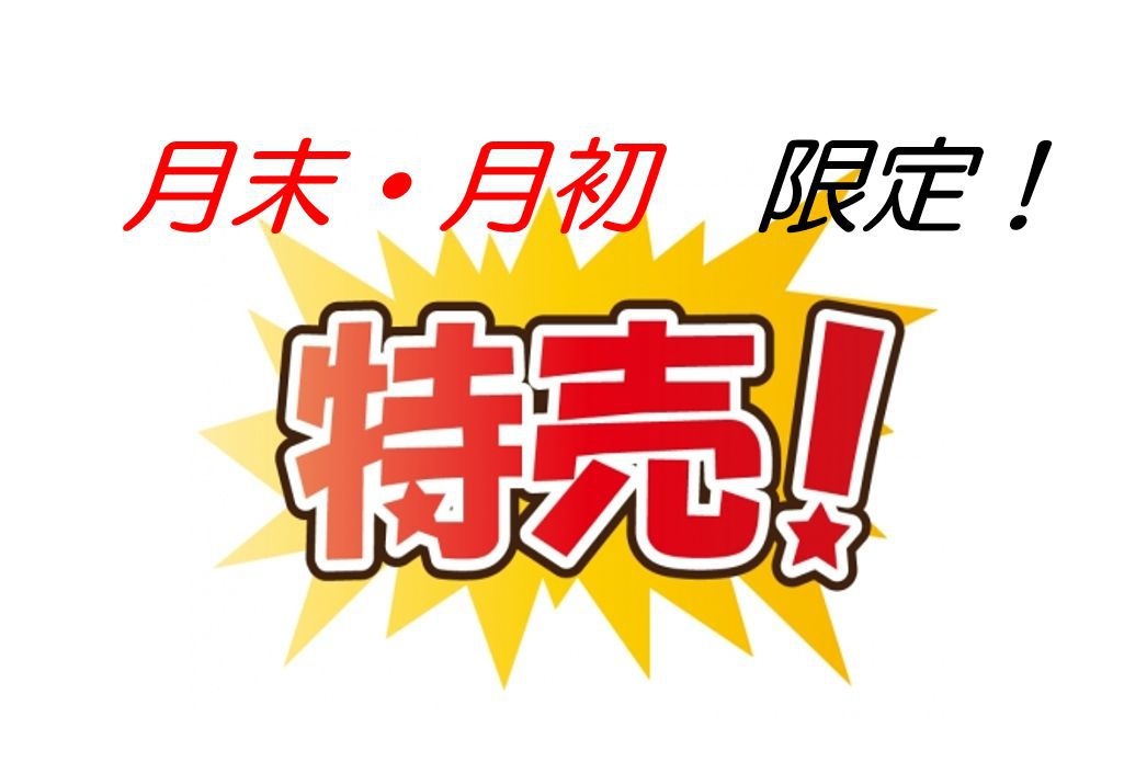 【特別プラン】月末・月初に泊まろう！　★　お得な14日間！　★