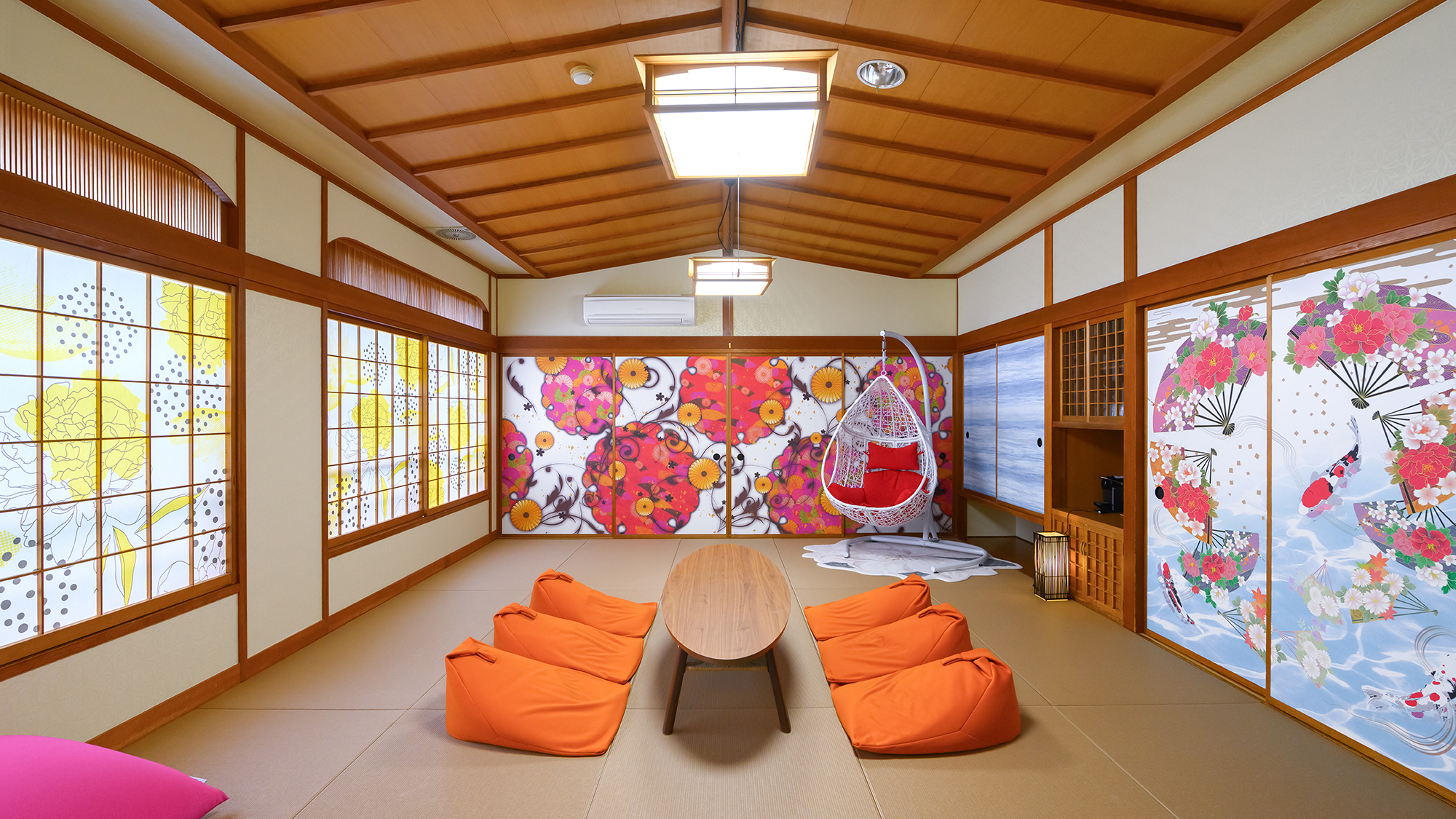 コンセプト和室（17畳・琉球畳）源泉かけ流しバスルーム