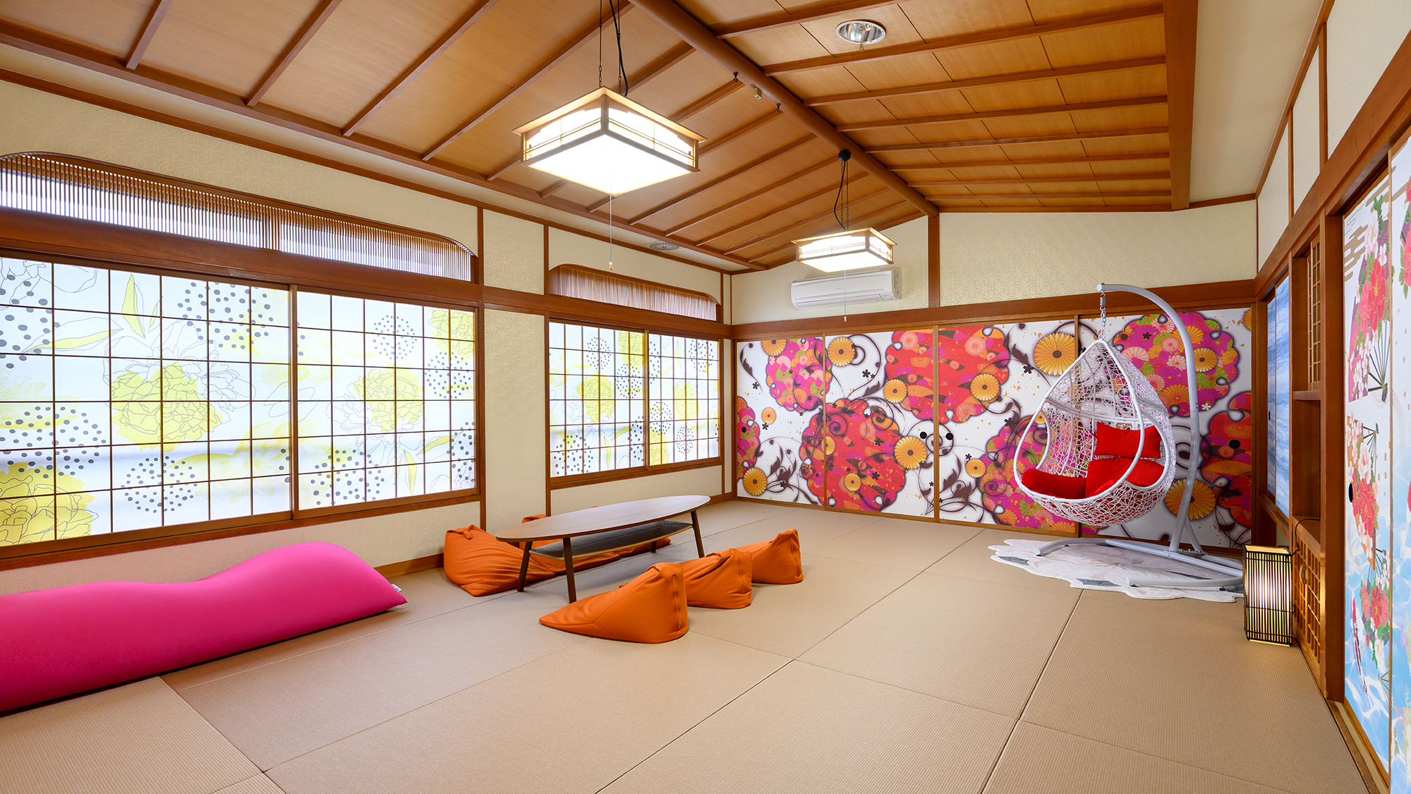 コンセプト和室（17畳・琉球畳）源泉かけ流しバスルーム