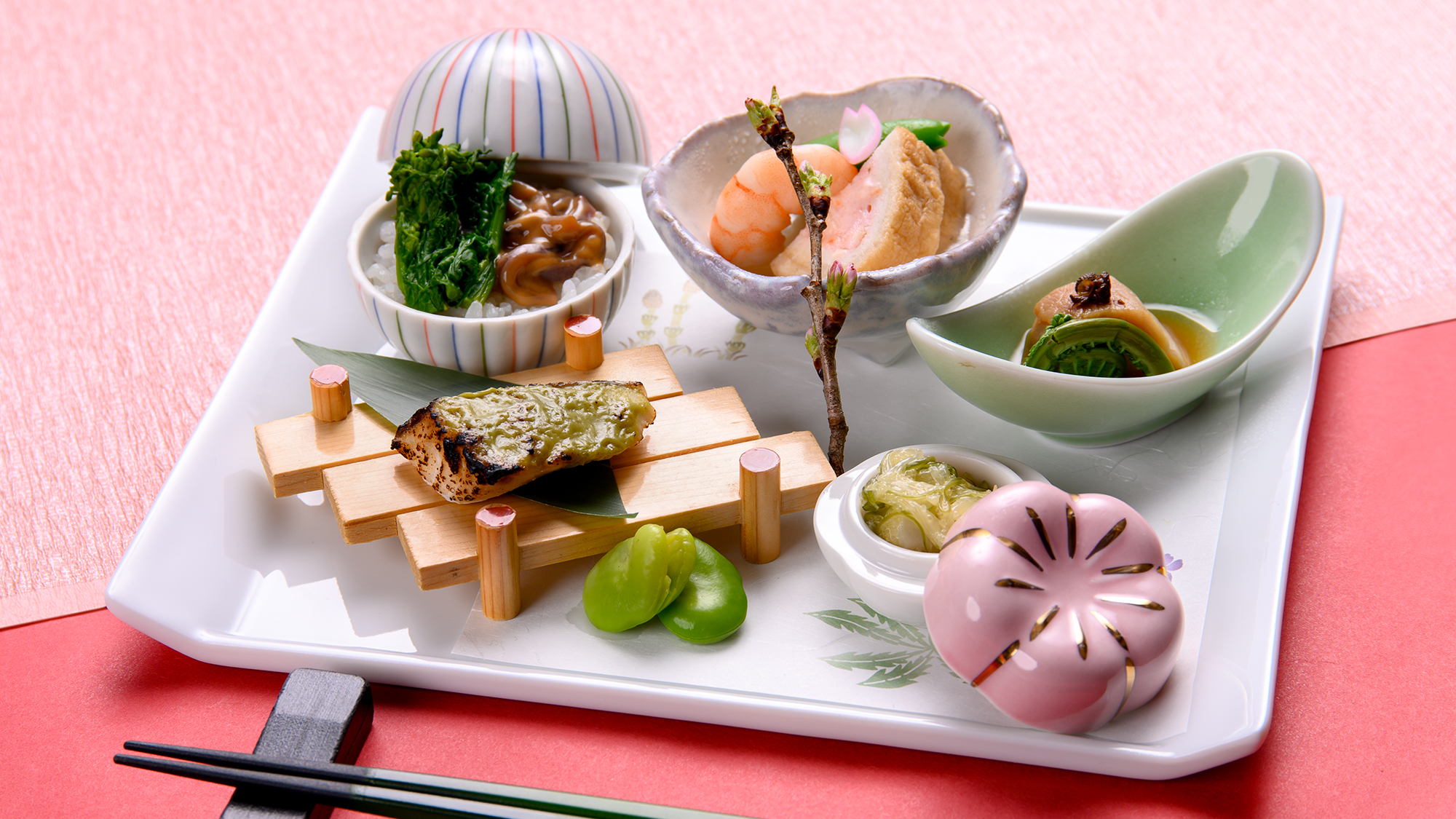【春の会席】前菜（一例）