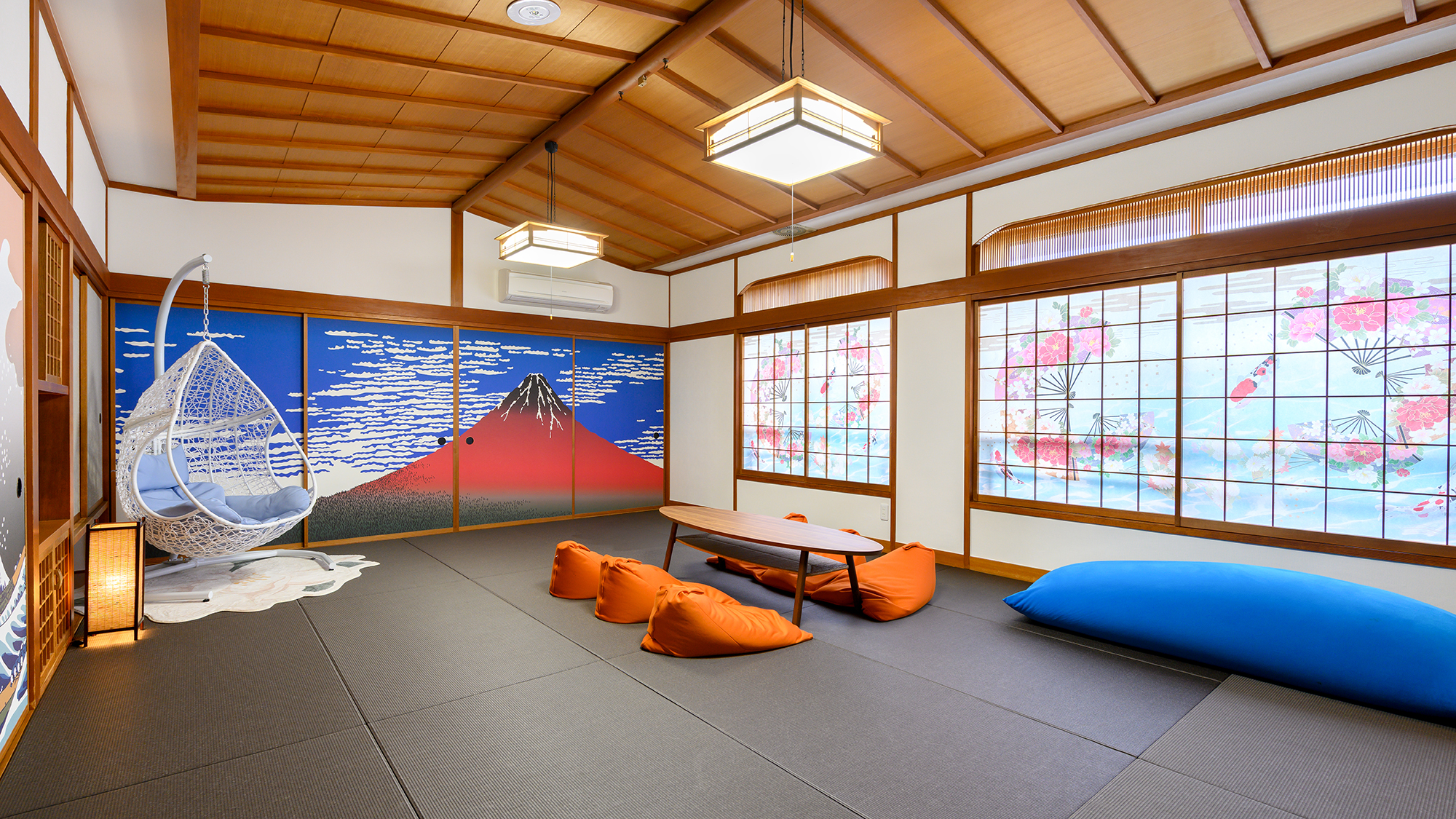 コンセプト和室（17畳・琉球畳）源泉かけ流しバスルーム