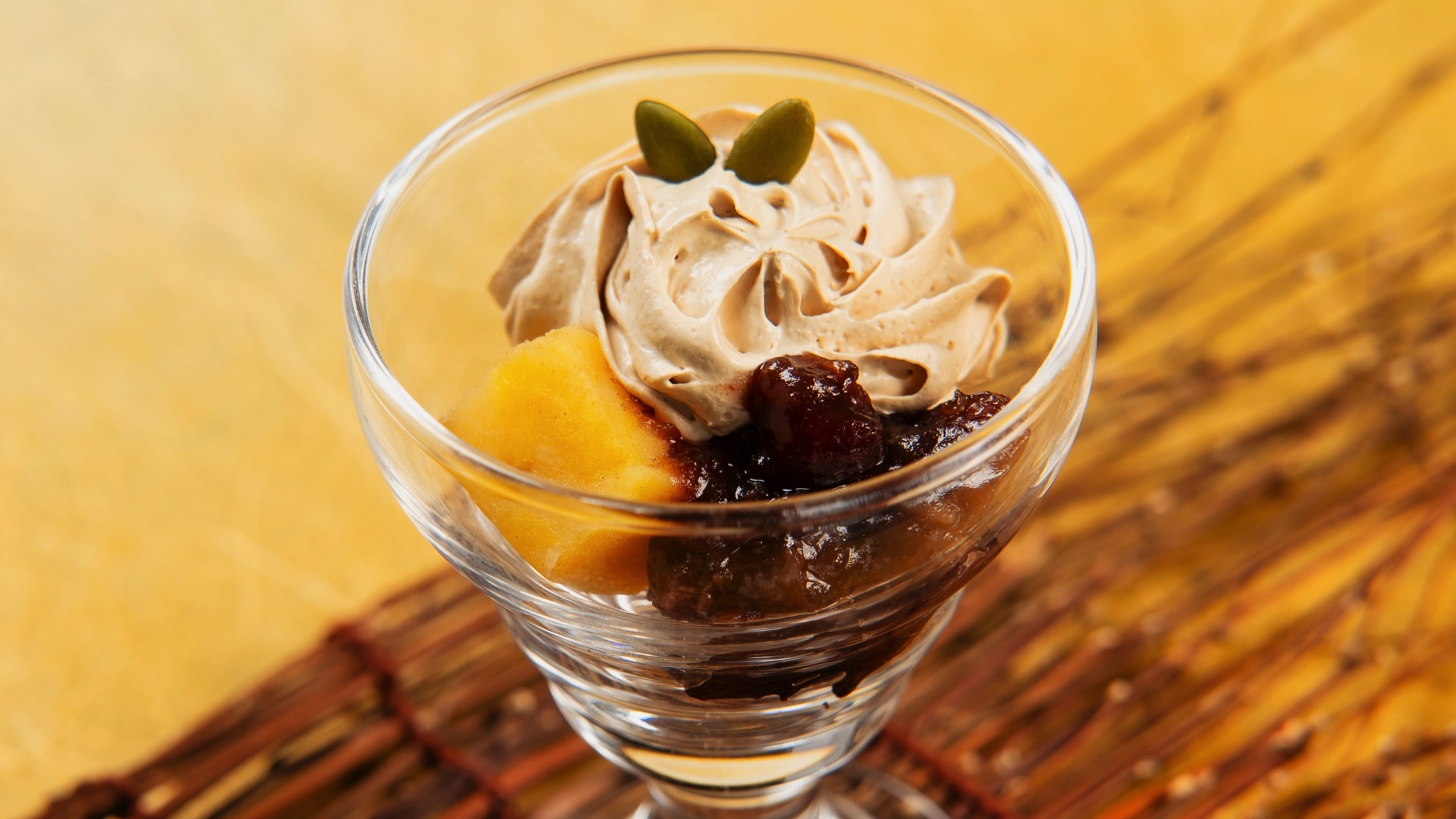 *【秋の夕食】水菓子/さつま芋のきなこクリーム（変更になる場合があります）