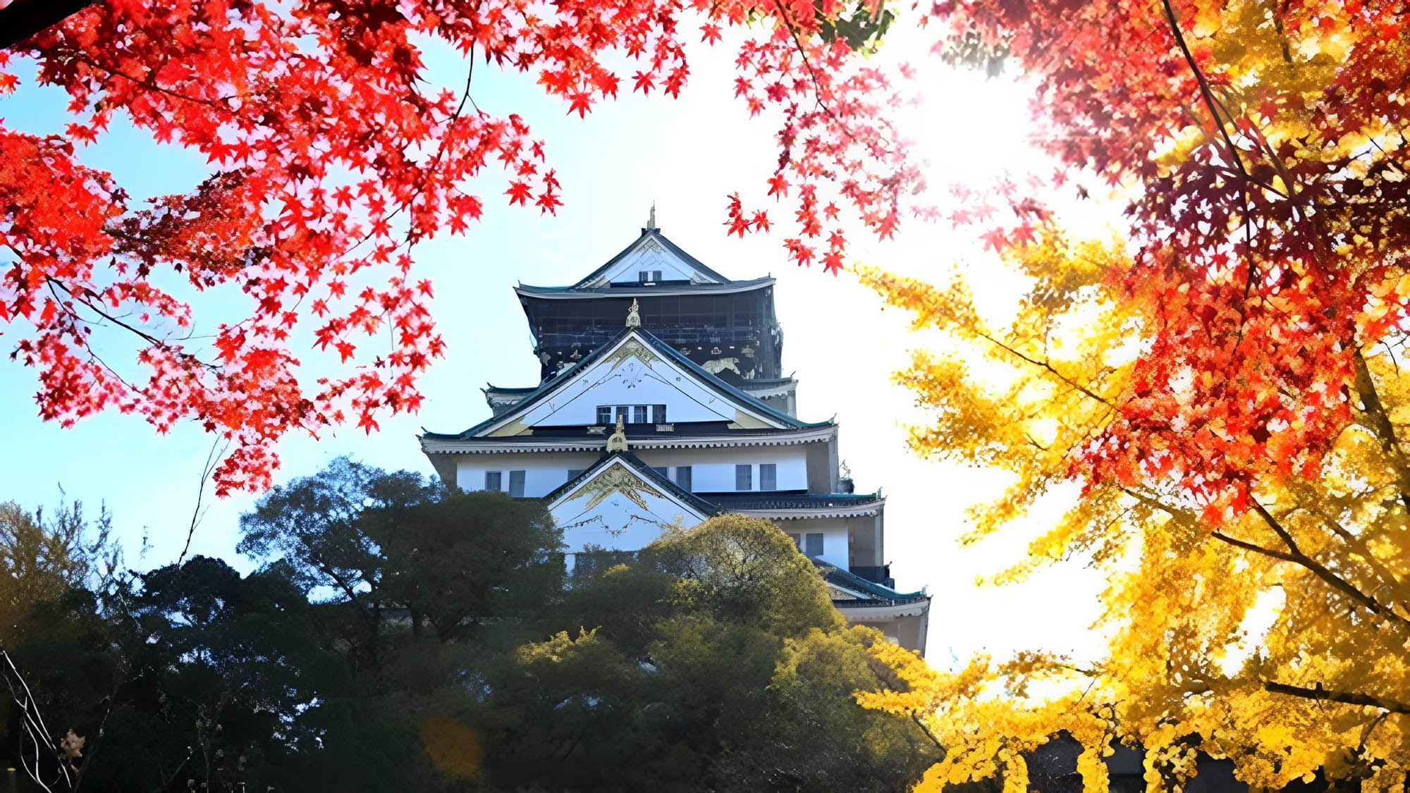 【大阪城】日本三名城に数えられています。ホテルより車で20分 ／電車で約30分。