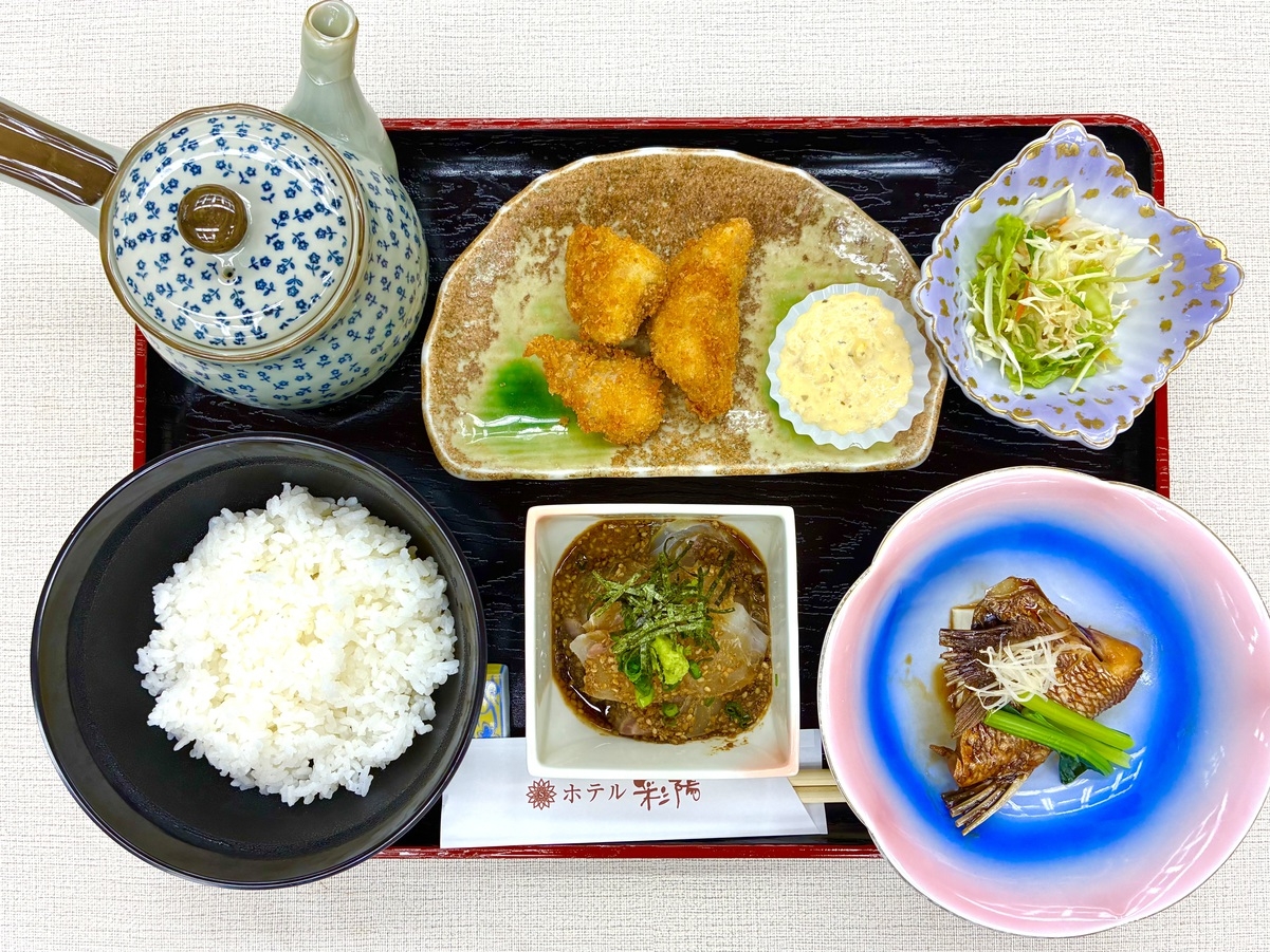 夕食は選べる定食！ホテルで完結２食付プラン【旬魚茶漬け定食】