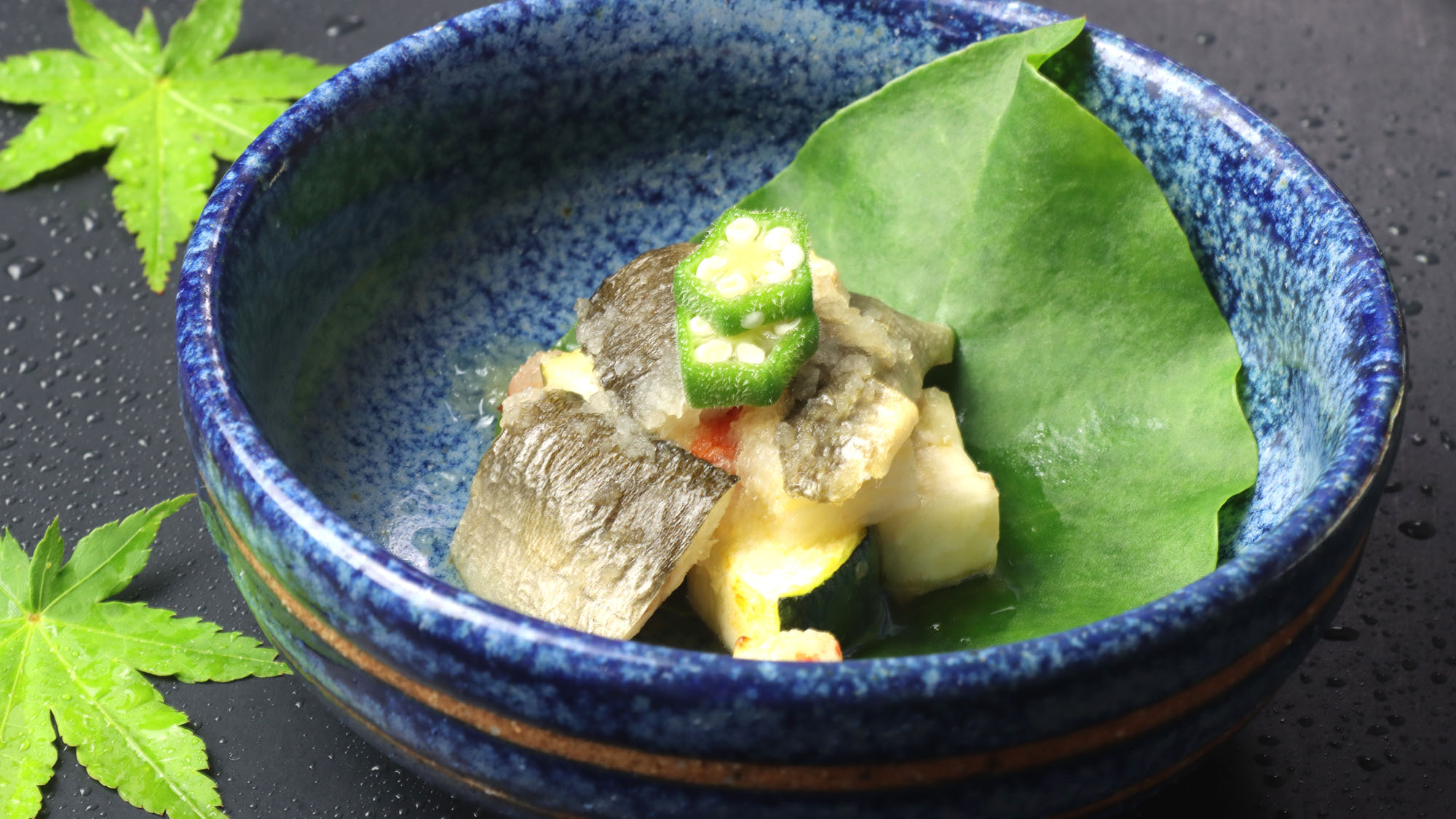 ★【清流鮎会席】鮎と夏野菜おろし和え