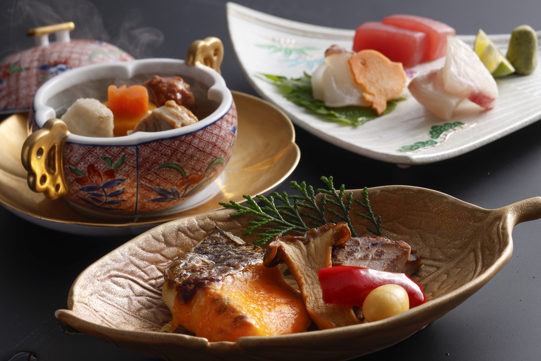 【お日にち限定・見たもの勝ち】季節替わりの和会席+絶品鯛飯付プラン