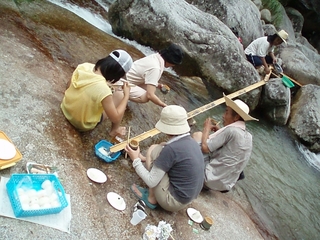 そうめん流し 〜よっご（横河渓谷）にて〜