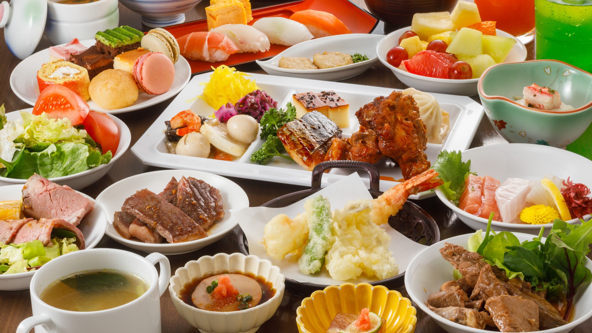 夕食バイキング