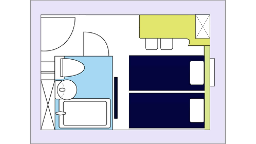 【コンパクトツインツーム】見取り図