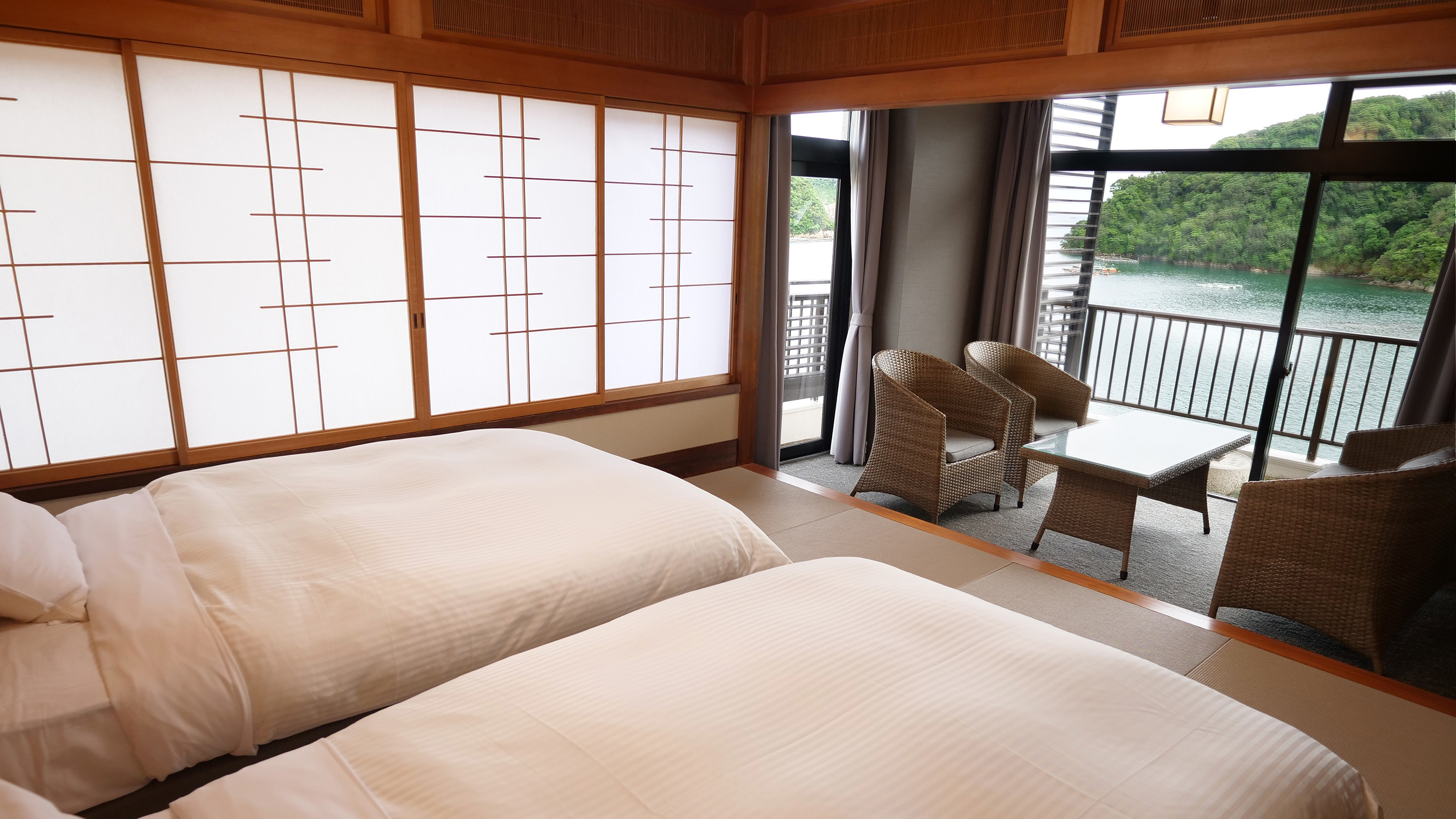 スーペリア和室ベッドツイン2間 内風呂あり　※客室の一例