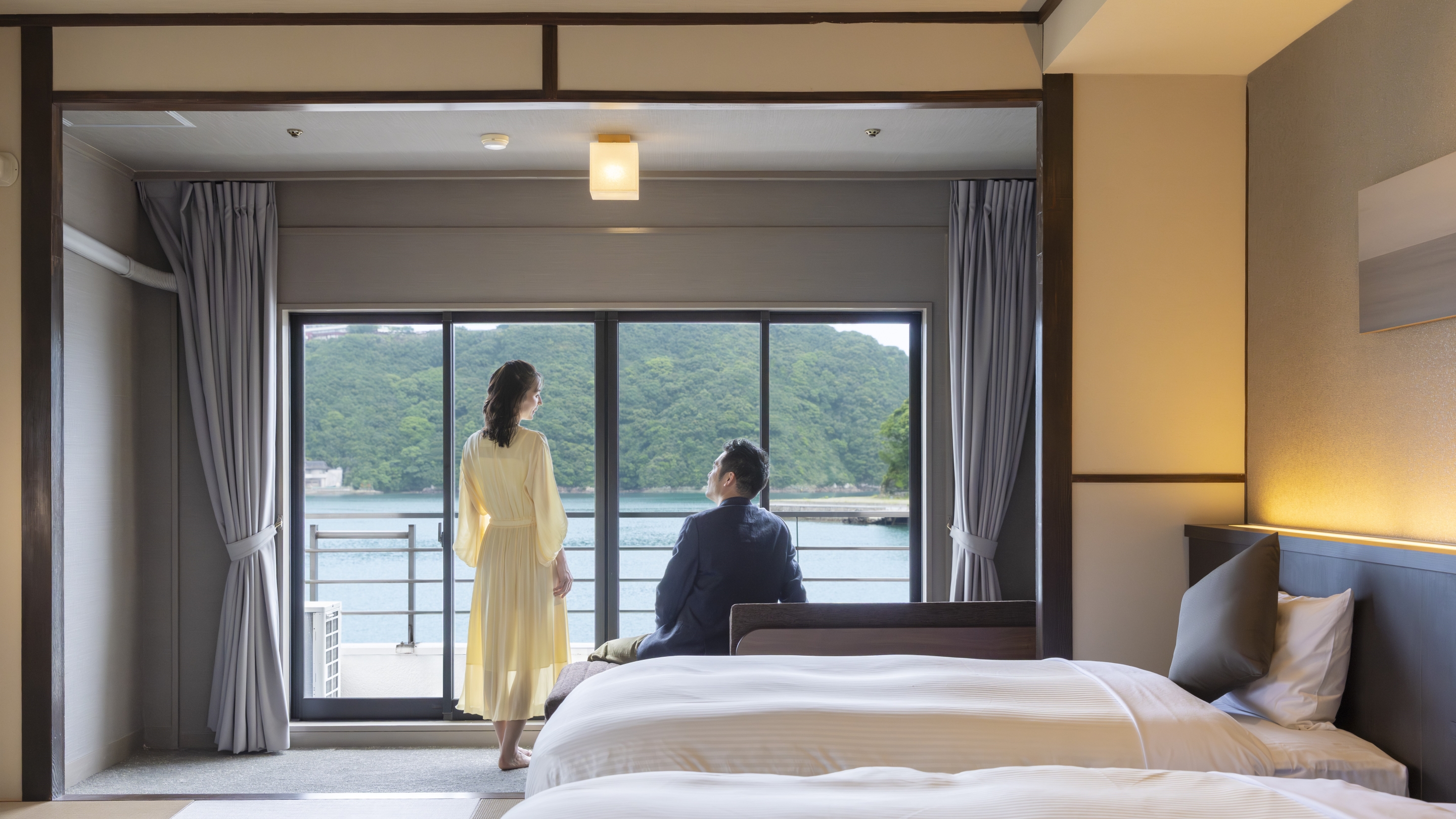 スタンダード和ベッドツイン 内風呂あり　※客室の一例