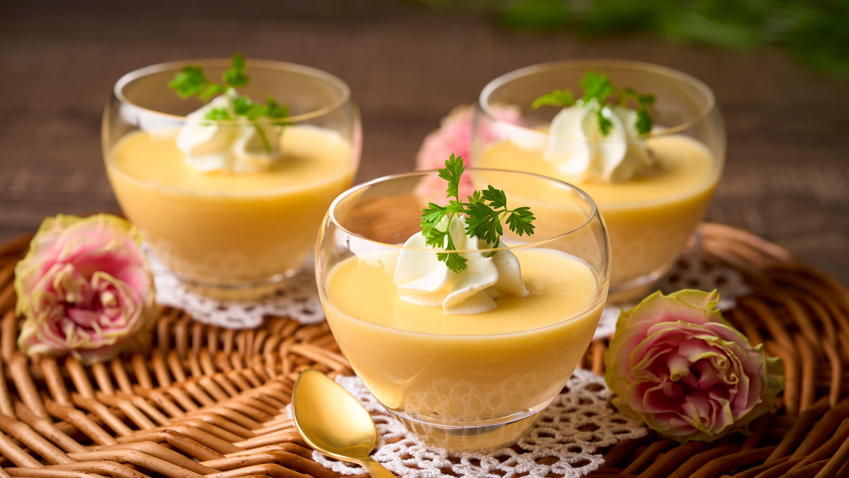 有田みかんプリン　※イメージ