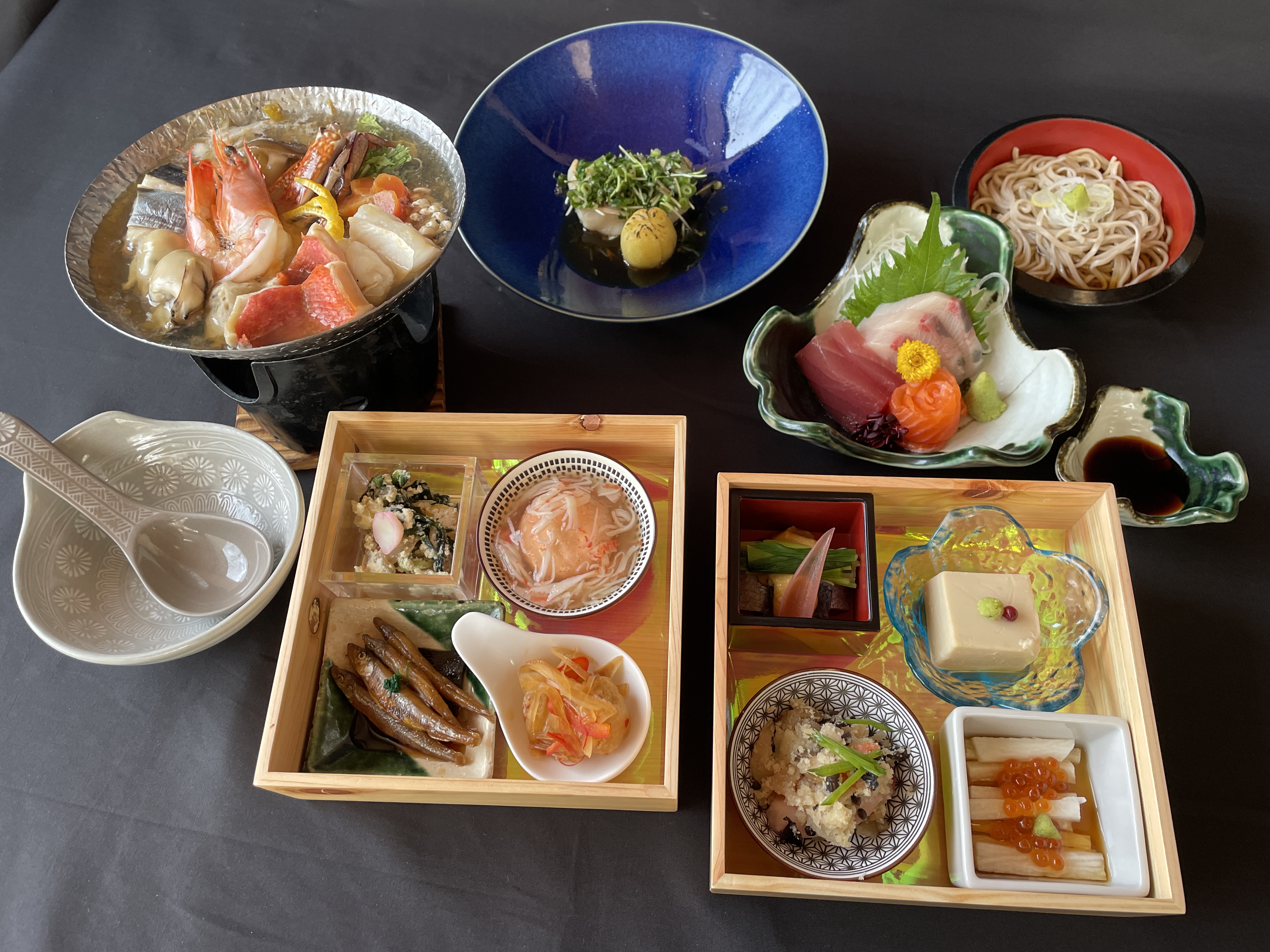 平日限定鍋プラン（夕食の一例）