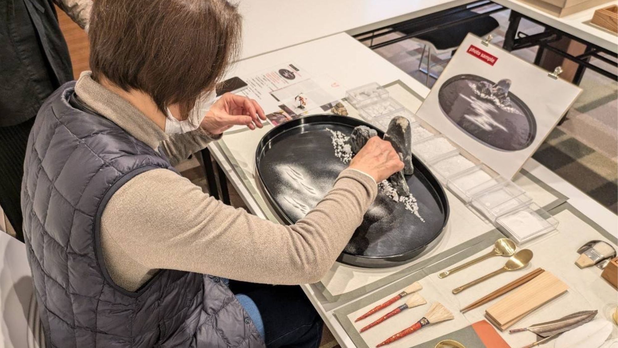 【日本文化体験｜1泊朝食】細川流盆石体験プラン◆石と砂が織りなす情景美を愉しむ文化旅｜夕食なし