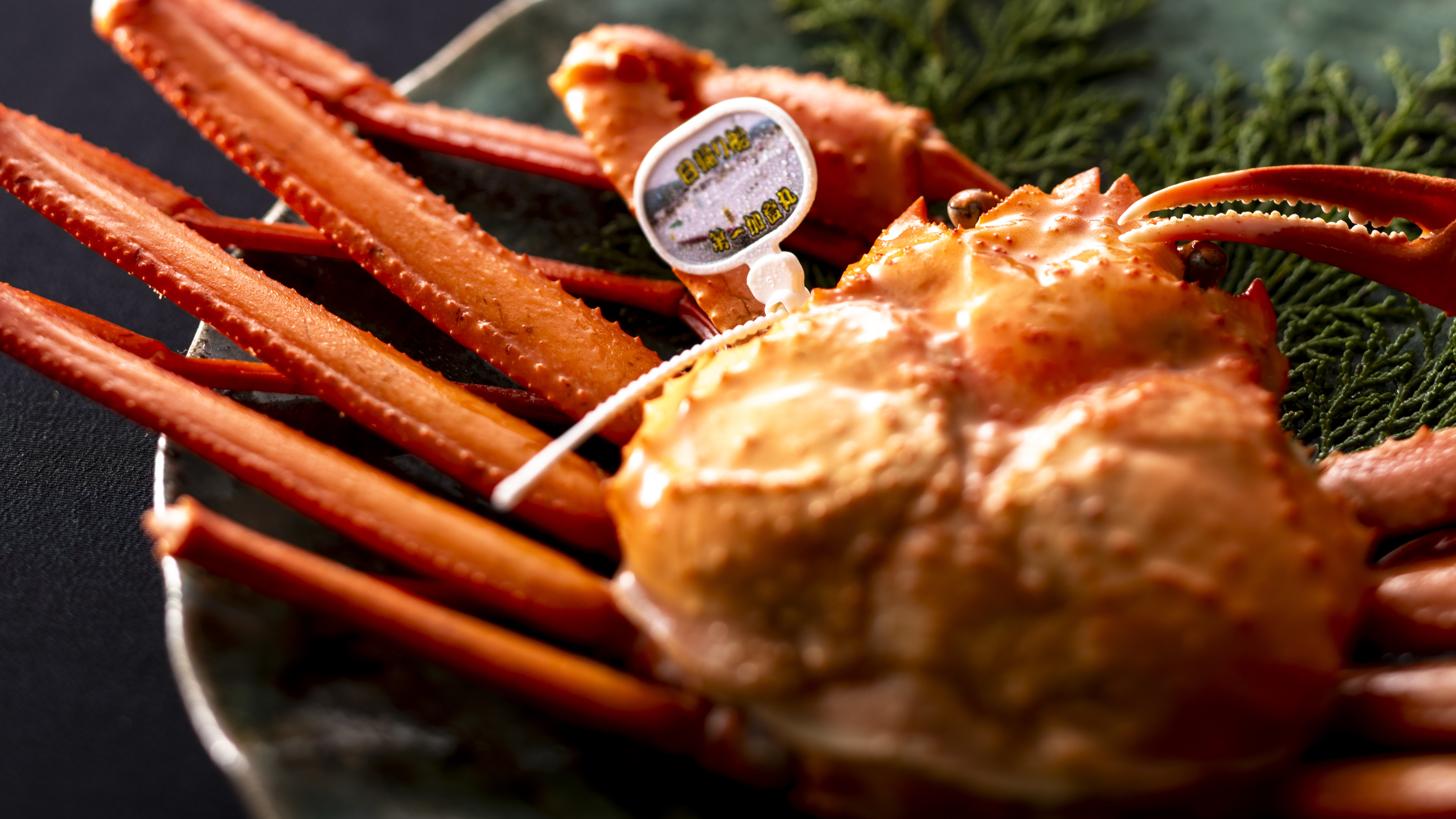 【春＆秋のお料理・茹でガニ】香住ガニのみずみずしい身の甘みと繊細な旨みをそのまま閉じ込めました。