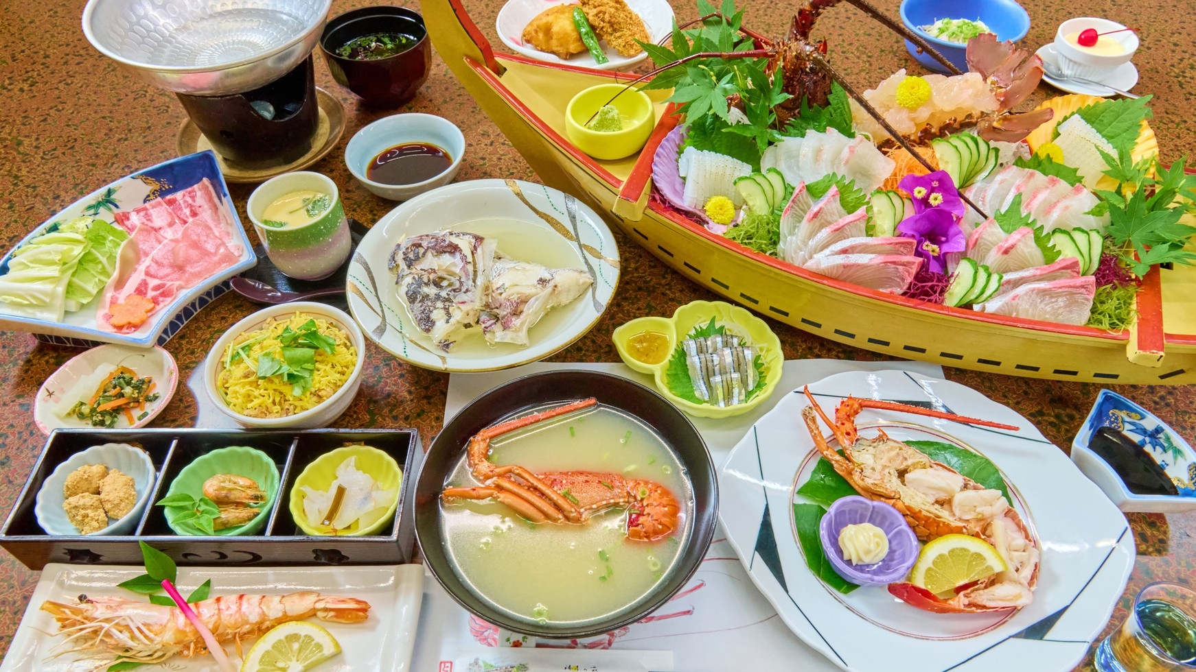  期間限定　天草下田温泉・伊勢えび祭り　伊勢海老料理３品（全１５品）　