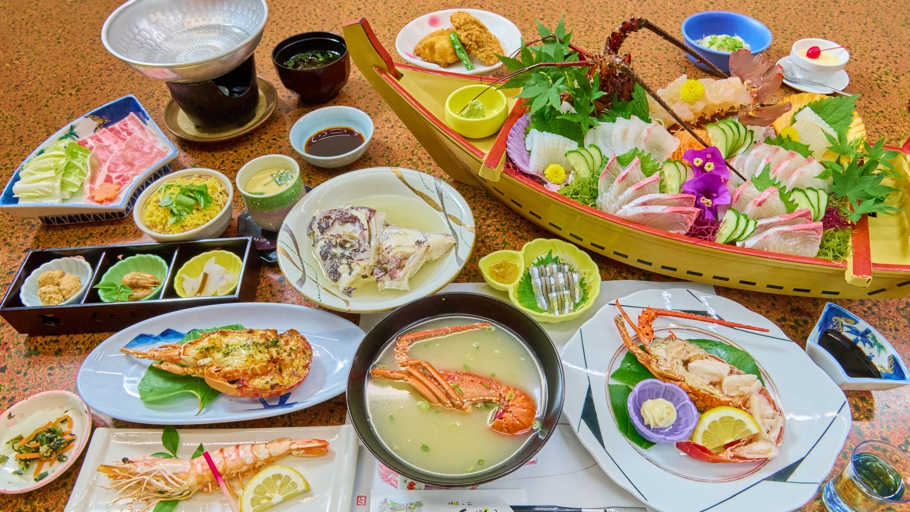 期間限定　天草下田温泉・伊勢エビまつり　伊勢海老料理4品（全16品）