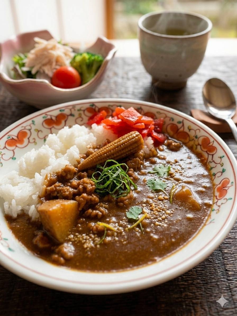 【朝食付】【素泊りプランと同一価格！！】旅館の料理人が作る特製朝カレー＆山陰のご飯のお供