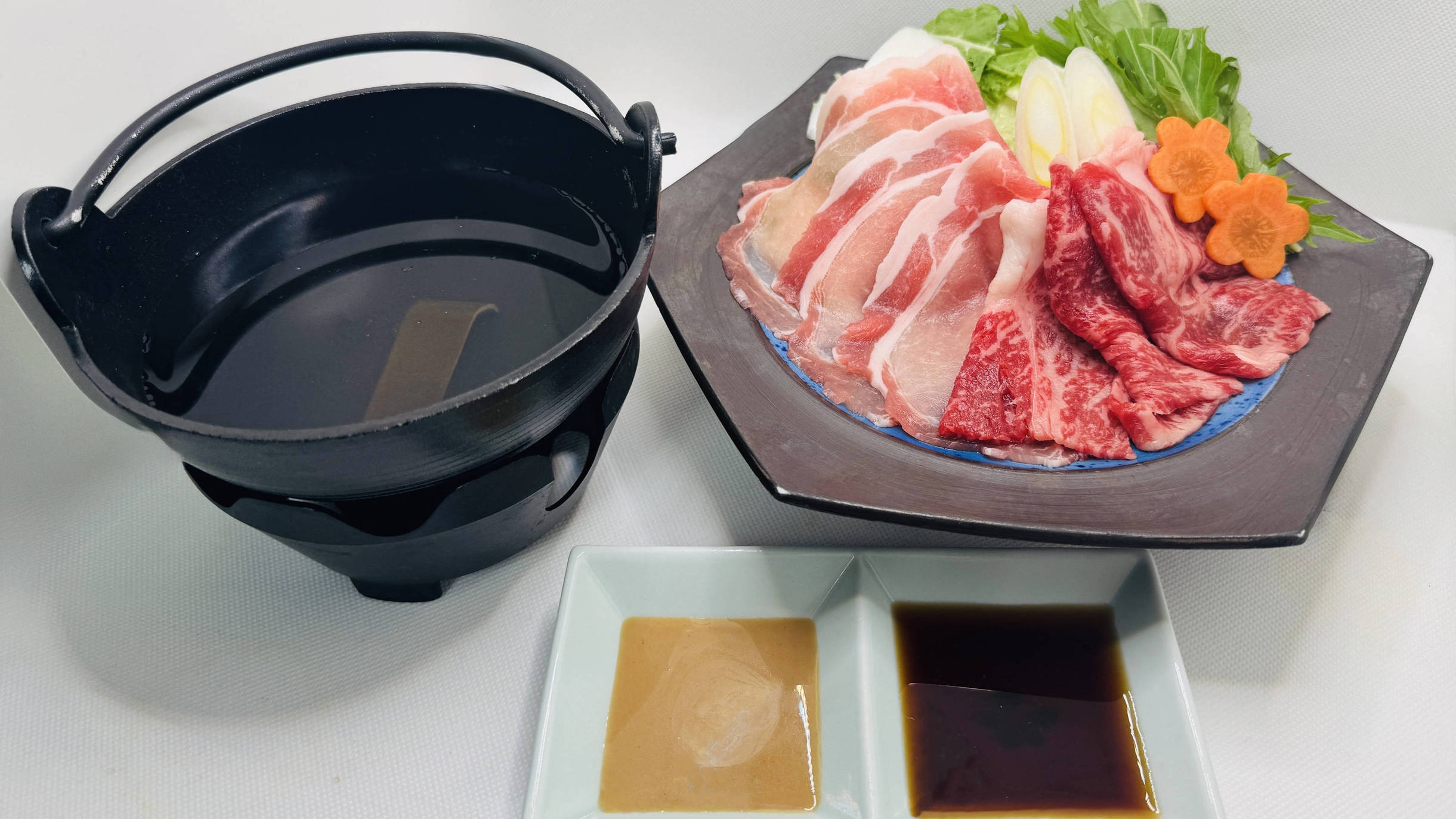 上州牛とやまと豚のしゃぶしゃぶ付きバイキングプラン♪