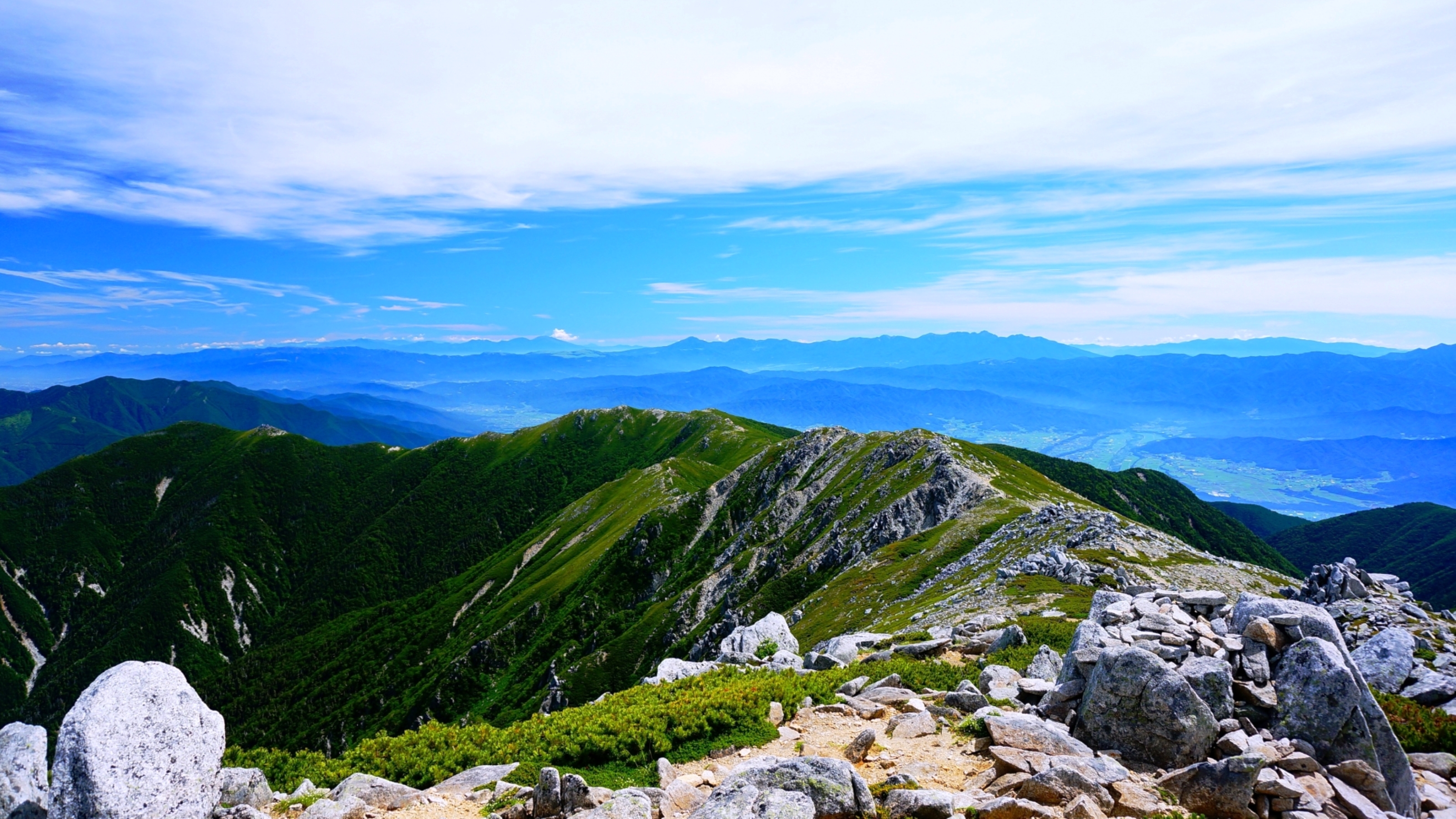 木曽の夏の風景　登山・トレッキングの拠点にも