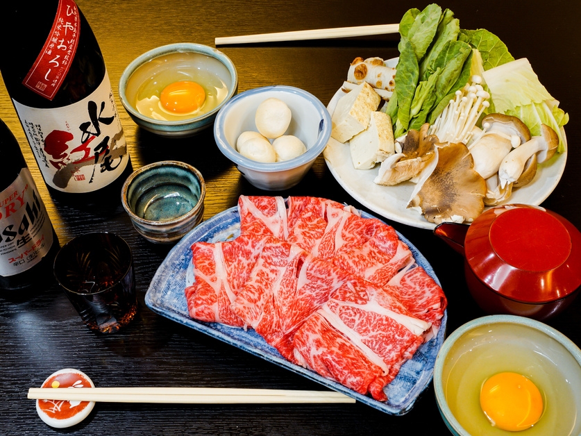 【二食付】外湯巡りと館内温泉で温泉を満喫！信州牛すき焼きを囲む夜＆お腹を満たす朝。駅送迎付(要予約)