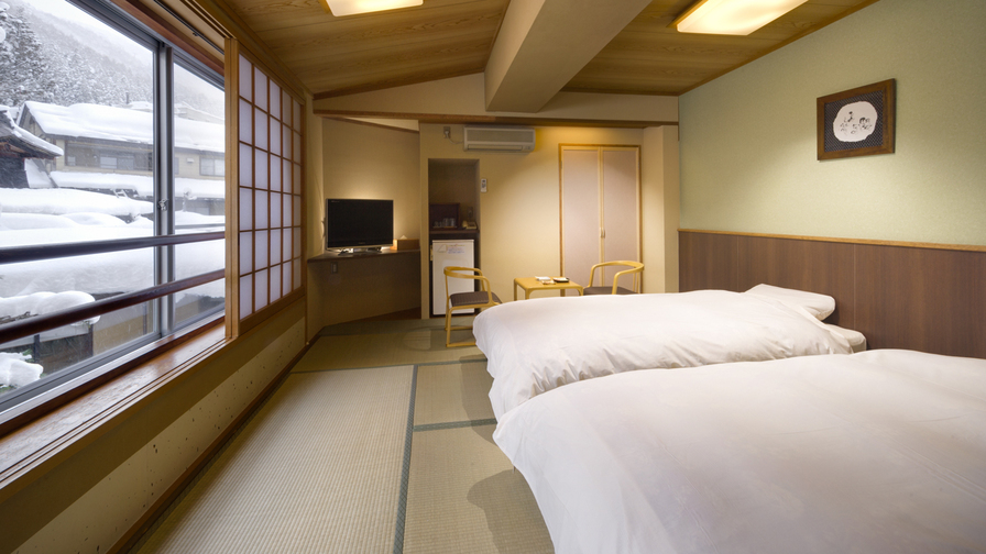 【客室】和風ツインルームのお部屋です。