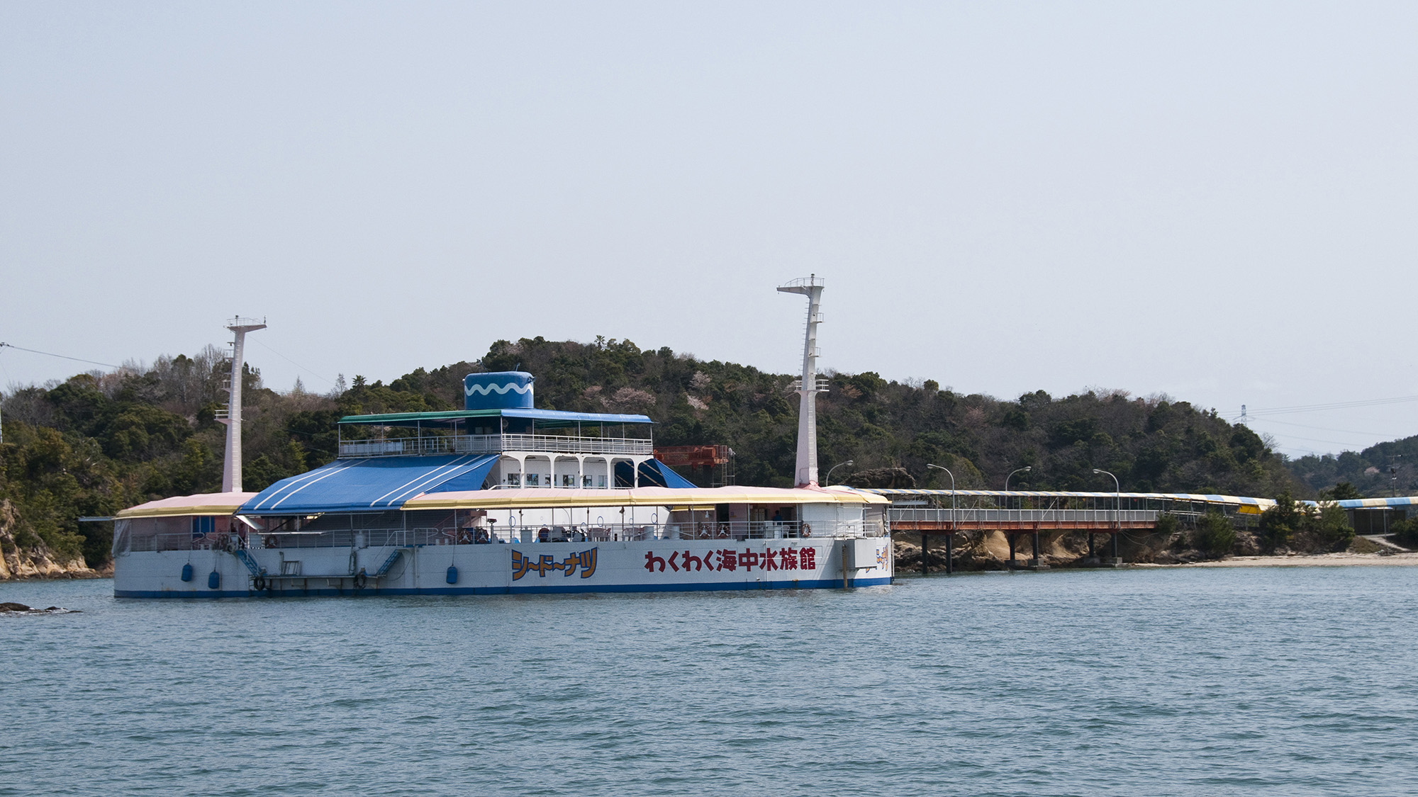 *【周辺観光：わくわく海中水族館シードーナツ】当館より車で約35分。世界初！海に浮かぶ水族館。